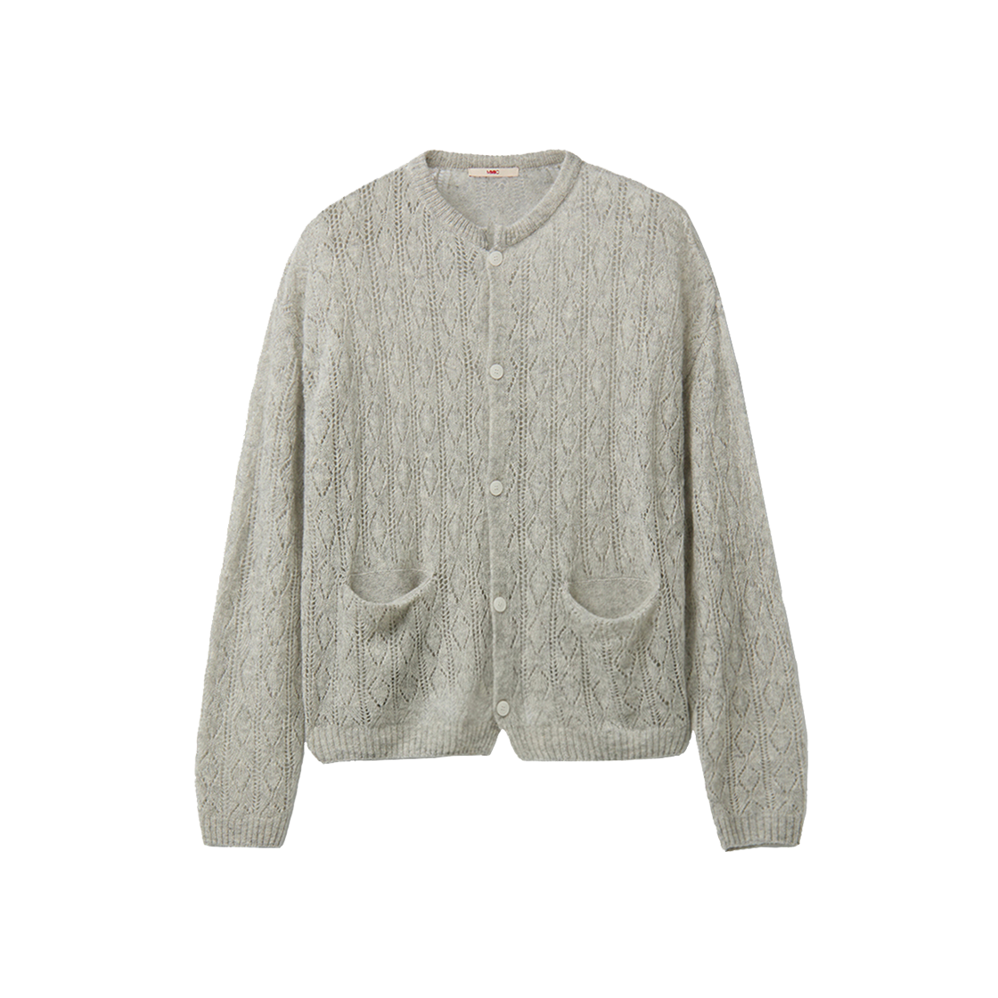 엠엠아이씨 언라벨 가디건 그레이