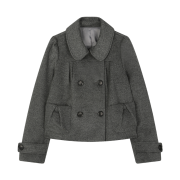 REISE MIYA Cashmere Rose Double Short Coat Grey