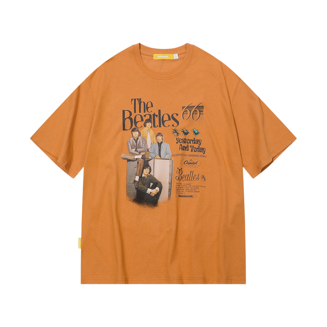 MBBES4HTU14OR MAINBOOTH [Beatles] Yesterday T-Shirt Orange