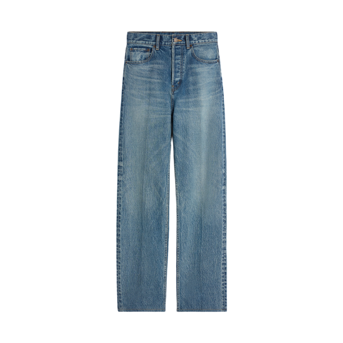 (W) 셀린느 보이프렌드 진 001 코튼 데님 비비엔느 글래스((W) Celine Boyfriend Jeans 001 in Cotton Denim Vivienne Glass)