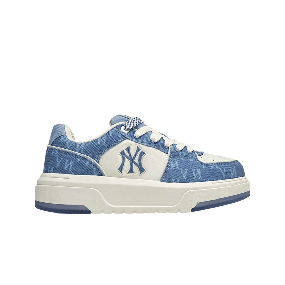 MLB 청키 라이너 데님 모노그램 SL 뉴욕 양키스 D.블루(MLB Chunky Liner Denim Monogram SL New York Yankees D.Blue)