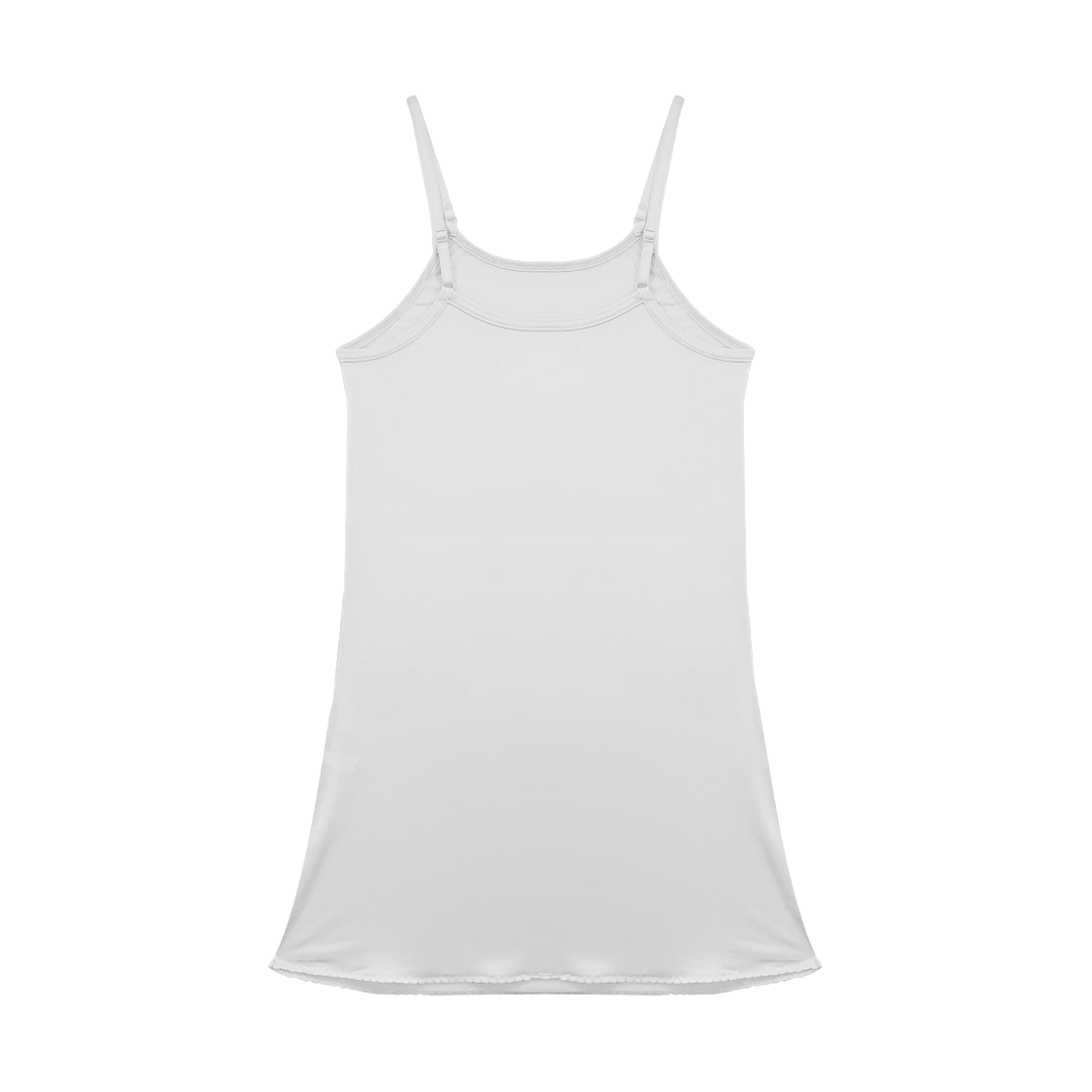 (W) 에이원 인견 스판 스트랩 반슬립 169 화이트((W) AONE Rayon Spandex Strap Half Slip 169 White) - 1