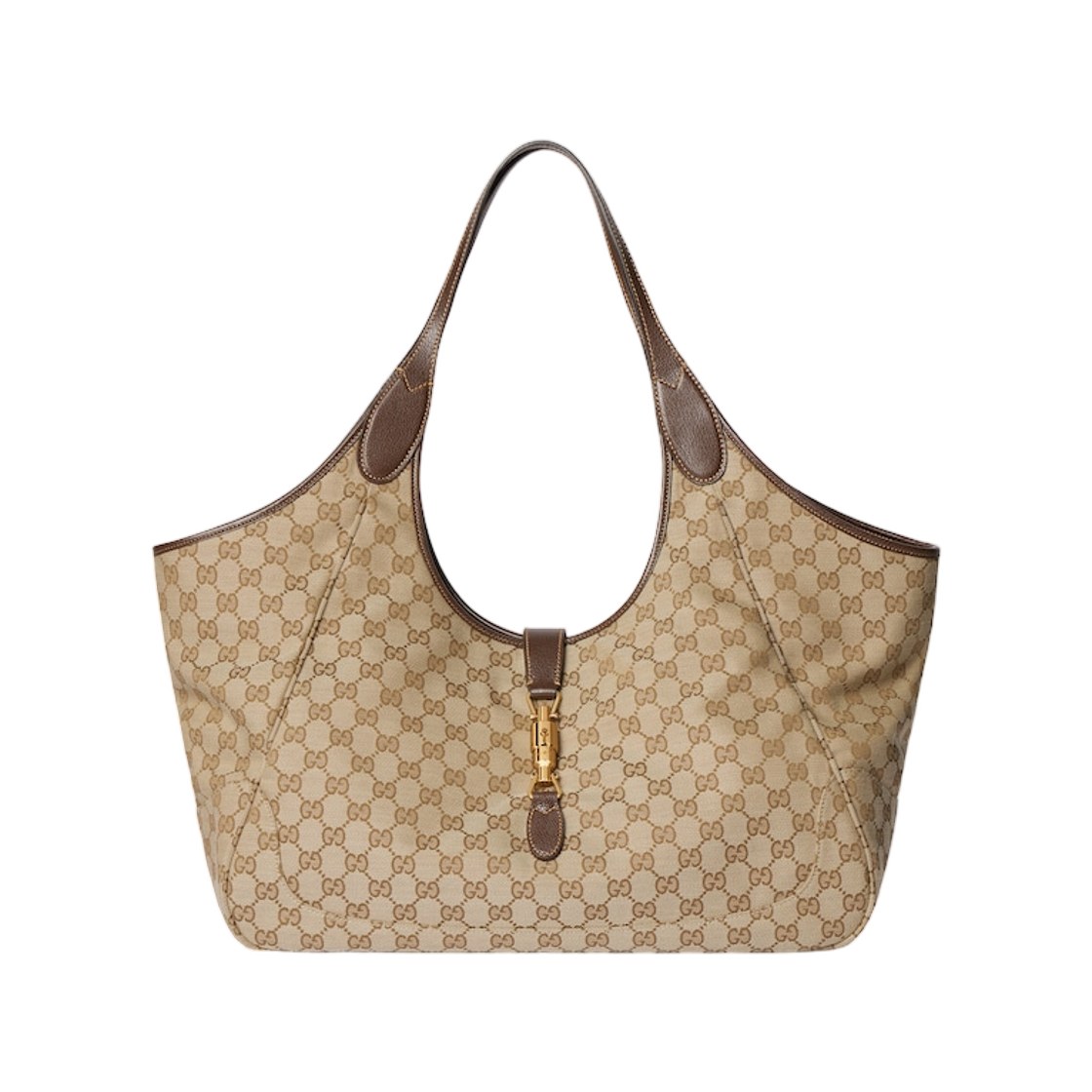 구찌 메르카토 라지 토트백 샌드 다크 브라운(Gucci Mercato Large Tote Bag Sand Dark Brown) - 1