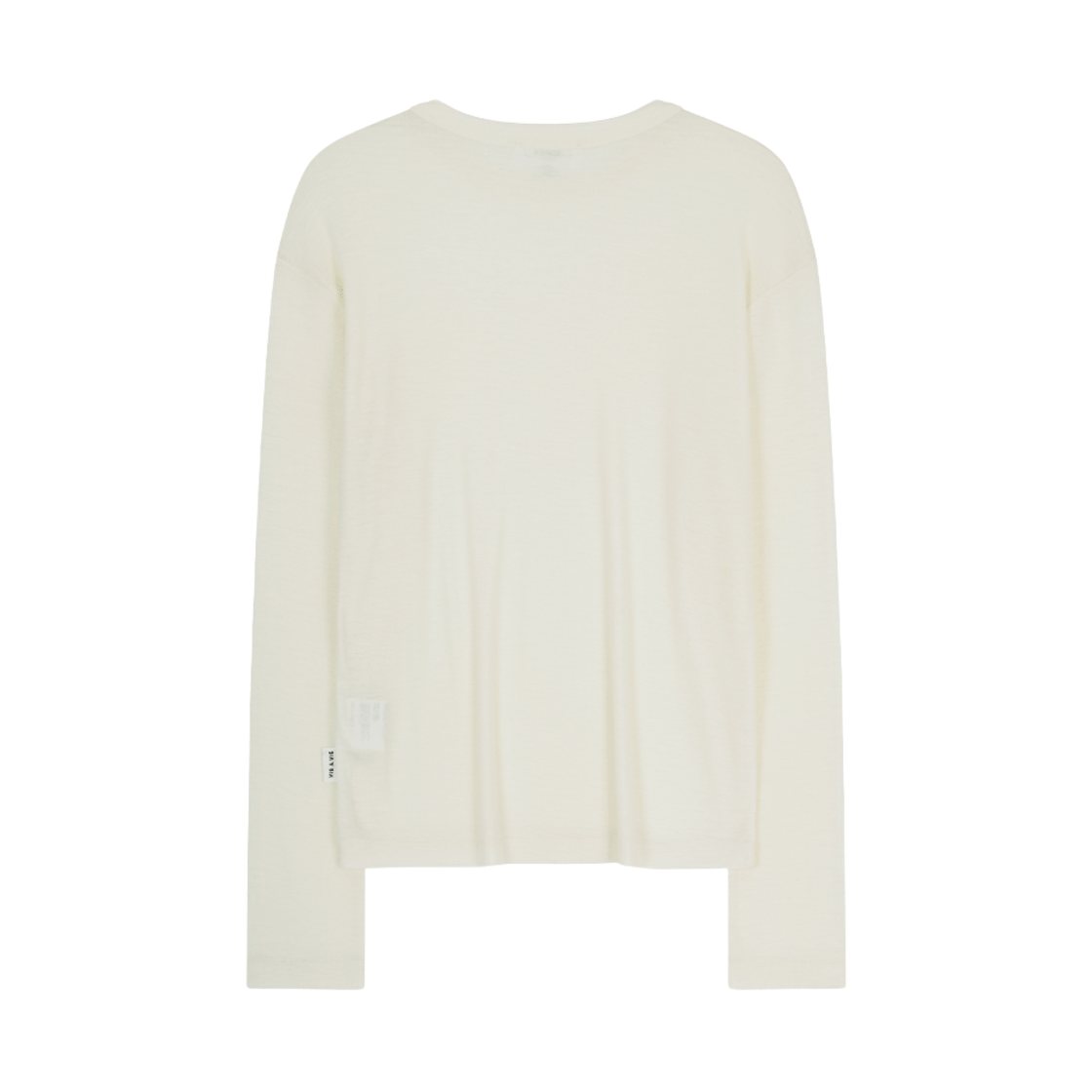 비자비 슈퍼 원투엔티스 울 저지 롱 슬리브드 탑 아이보리(VIS A VIS Super 120'S Wool Jersey Long Sleeved Top lvory) - 2