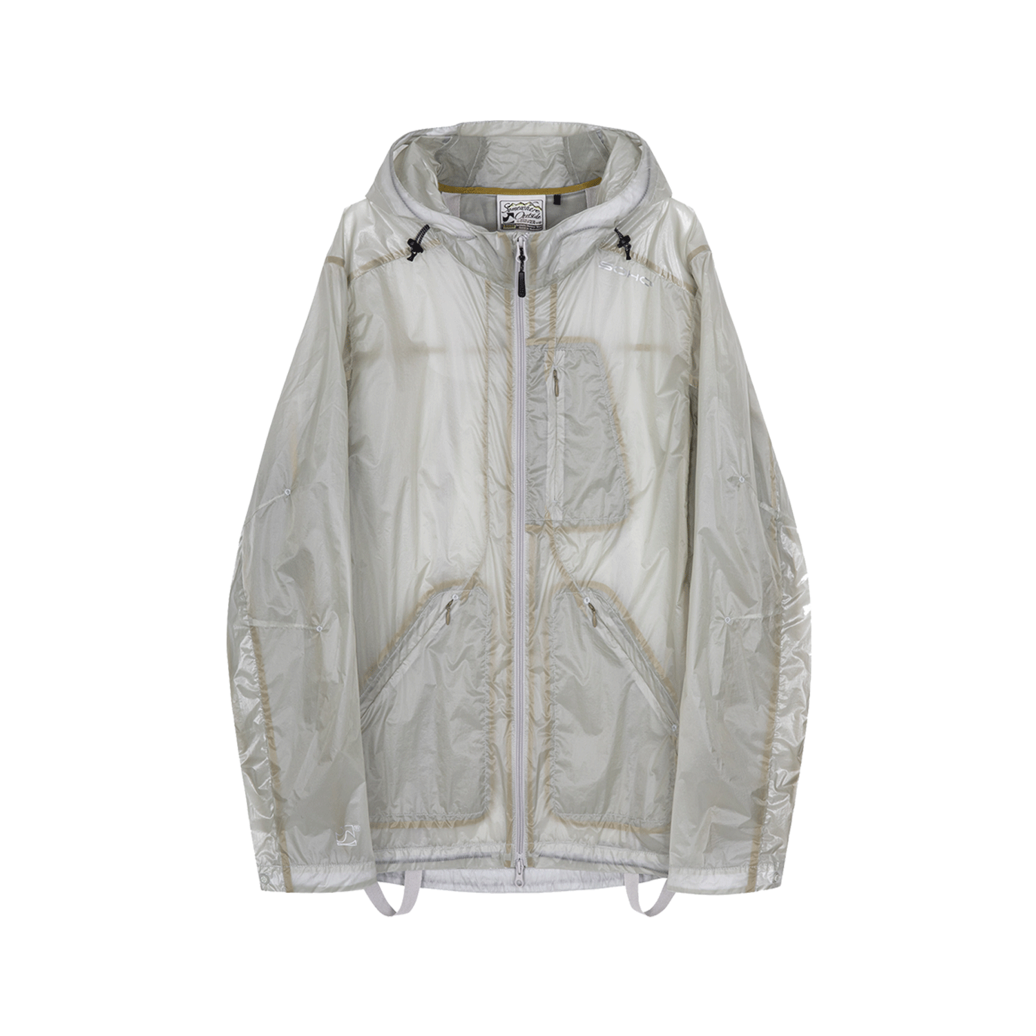 11VSJ10512 SOHC Translucent Bounded Seam Windbreaker_11VSJ105 L/Gray