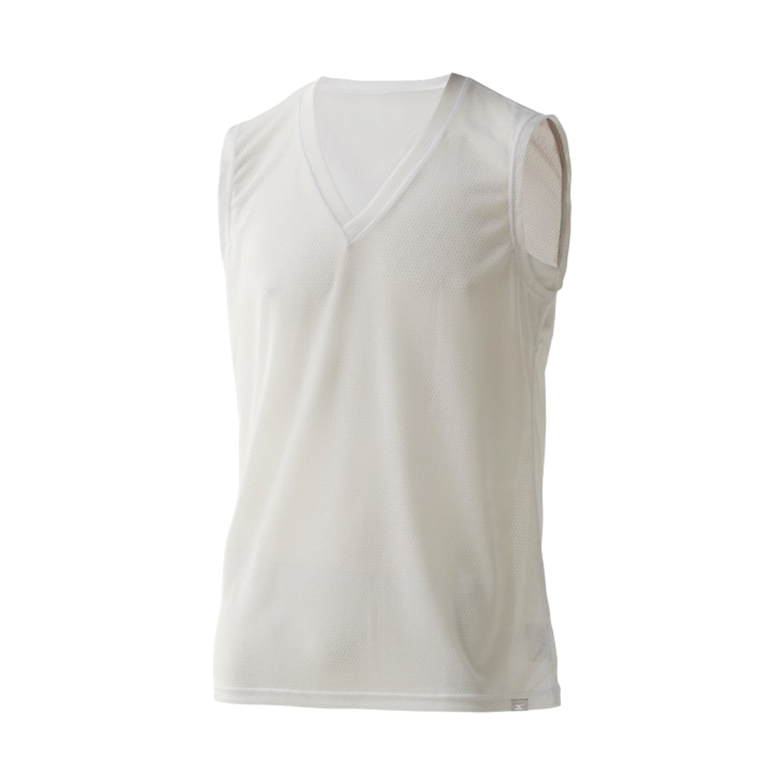 C2JAB11301 Mizuno Cal-Air Under V-Neck Sleeveless White