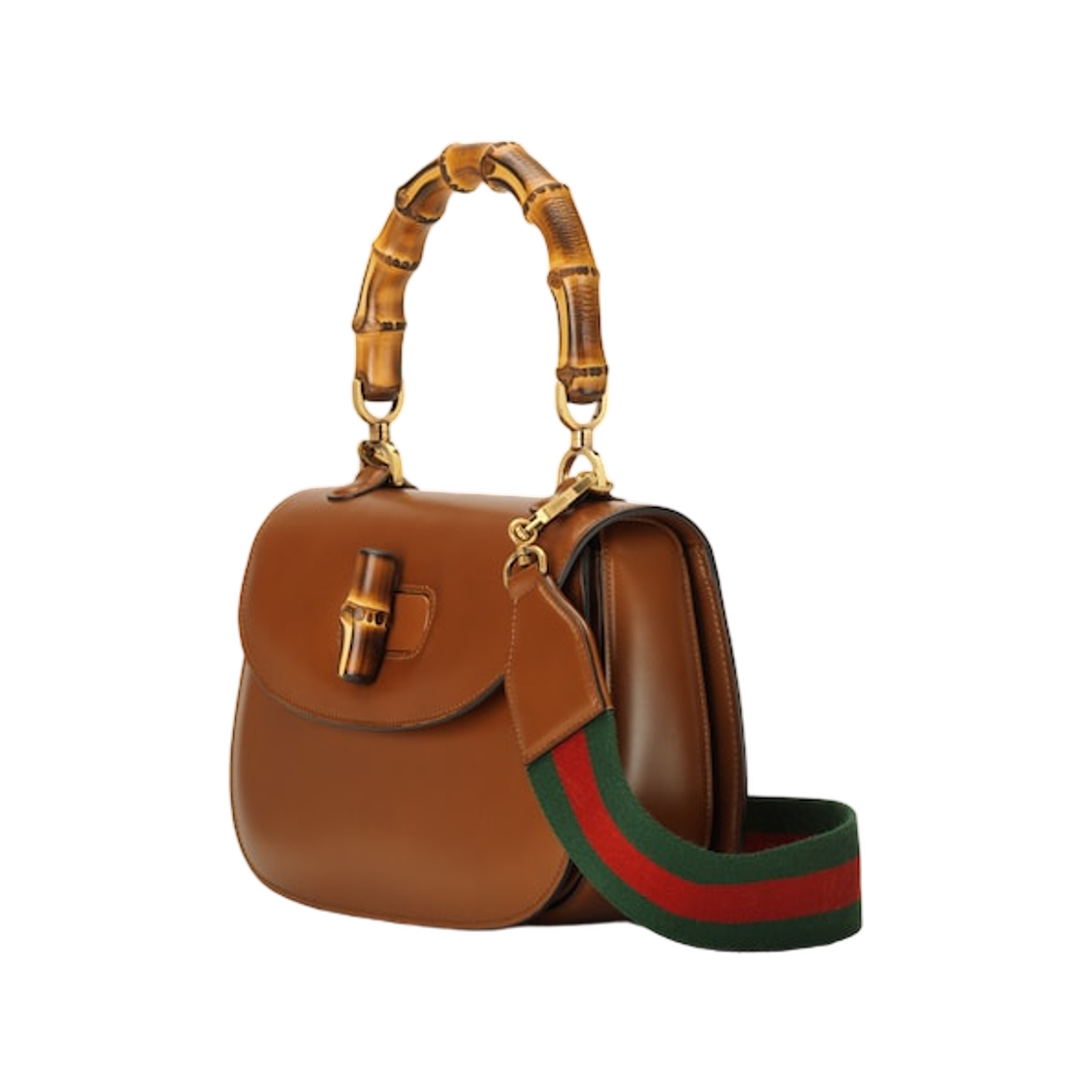 구찌 뱀부 1947 미디움 백 브라운(Gucci Bamboo 1947 Medium Bag Brown) - 2