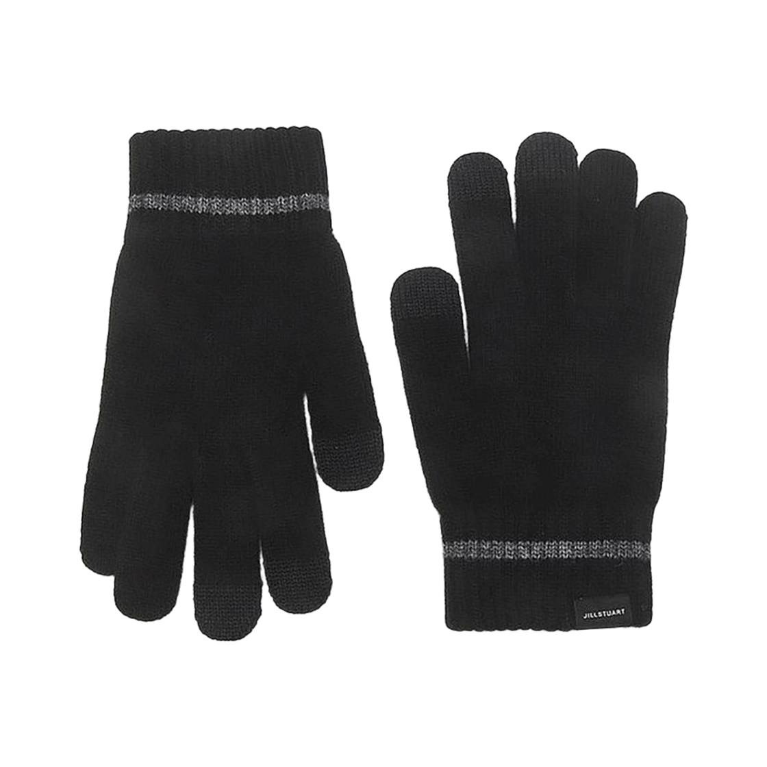 질스튜어트 액세사리 남성 블랙 그레이라인배색 울캐시혼방 스마트터치 남자장갑 JUGV5F801BK 블랙(Jillstuart Men's Acc Black Gray Line Color-Block Wool Cashmere Blend Smart Touch Gloves Jugv5F801Bk Black) - 1