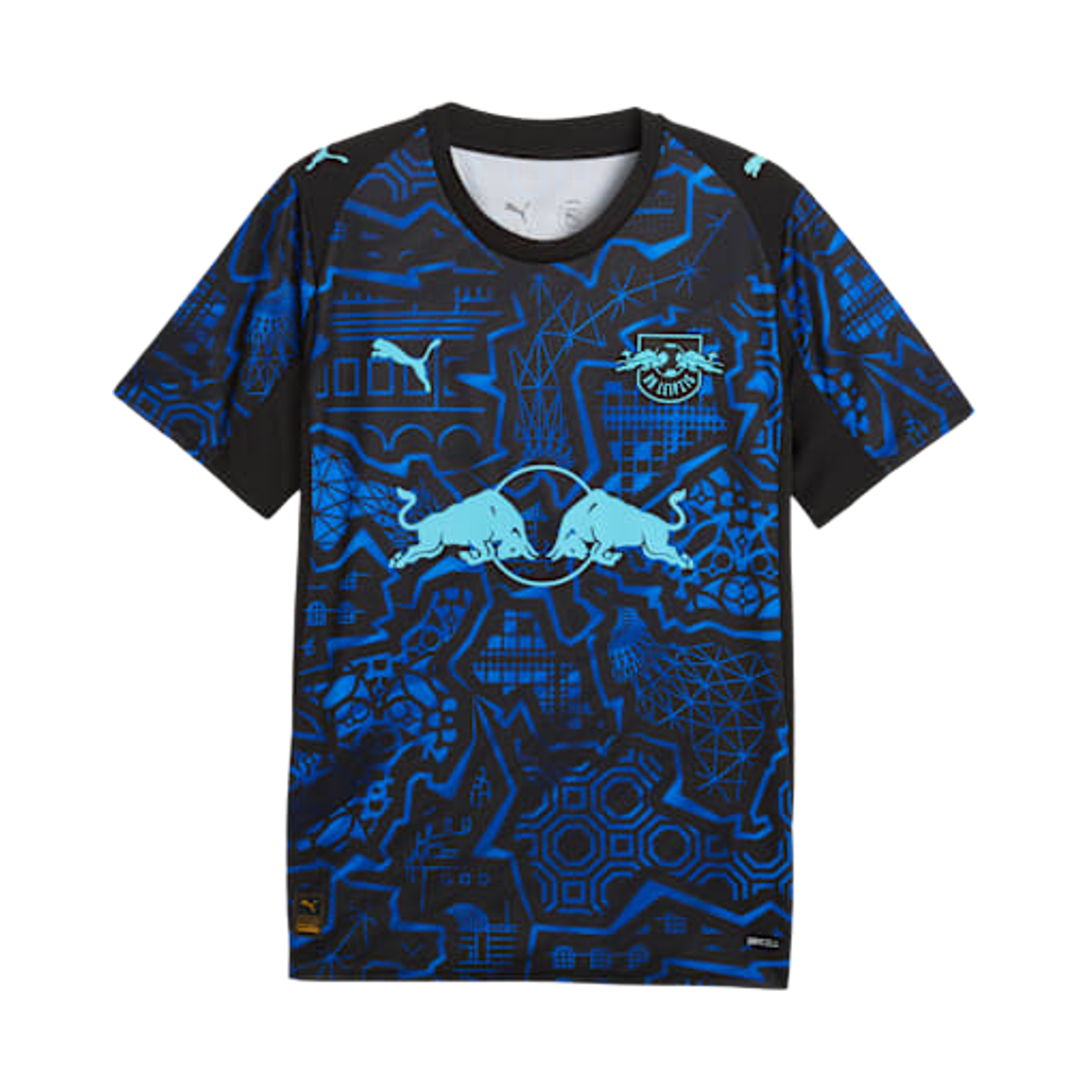 784029-01 Puma RB Leipzig Special Edition Jersey Black Bluemazing (Non Marking Ver.)