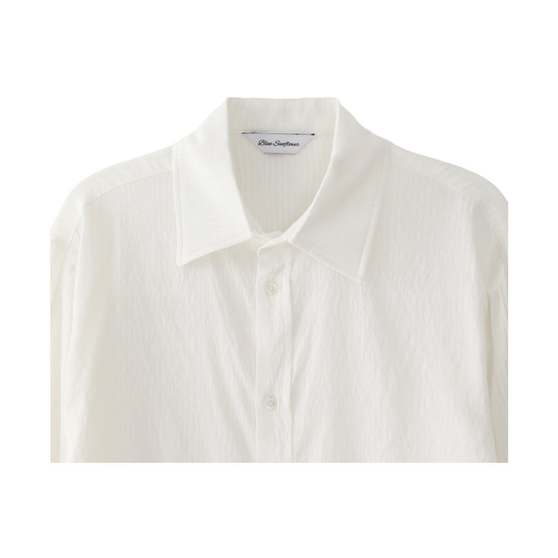 블루 선플라워 소프트 쉬어 셔츠 화이트(Blue Sunflower Soft Sheer Shirt White) - 4