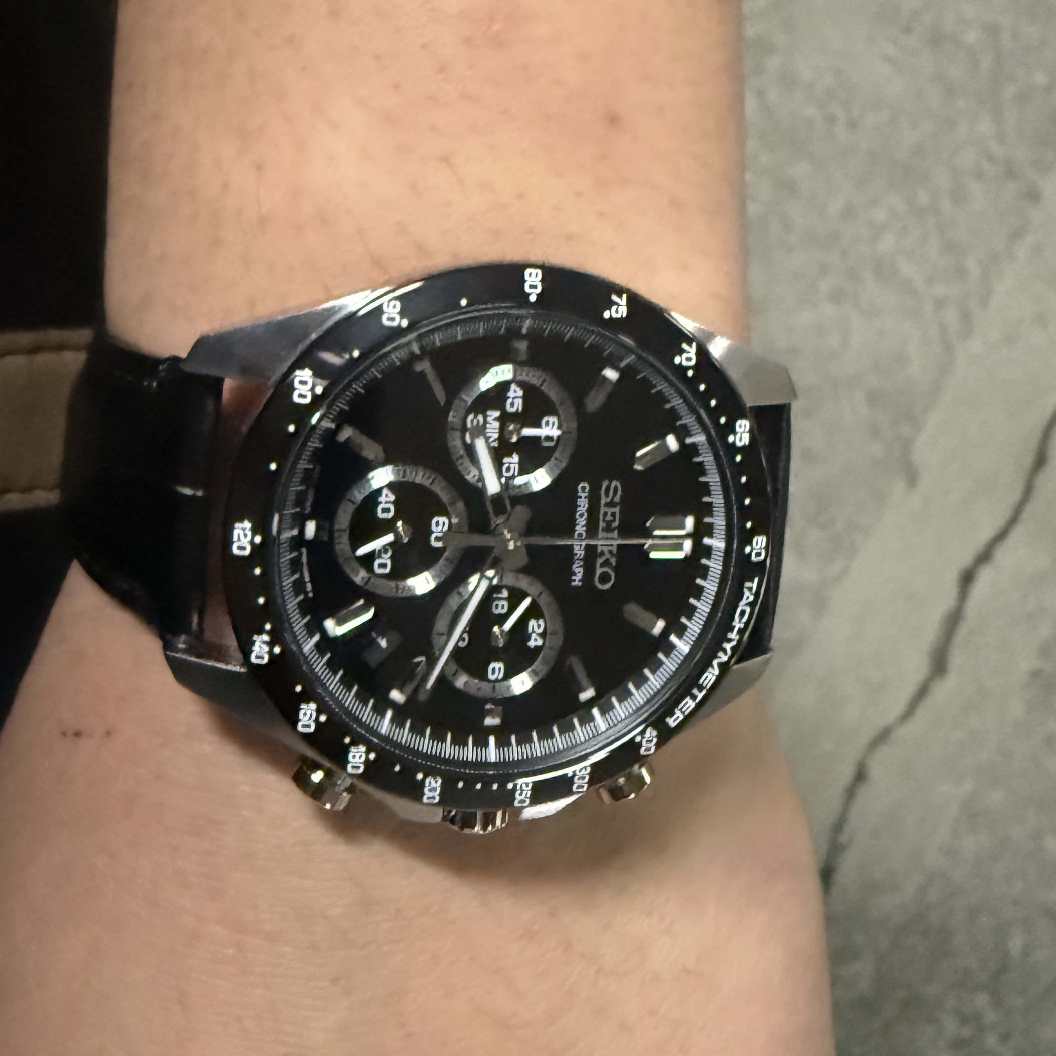 Seiko Selection SBTR021 40mm Black 착용 스타일