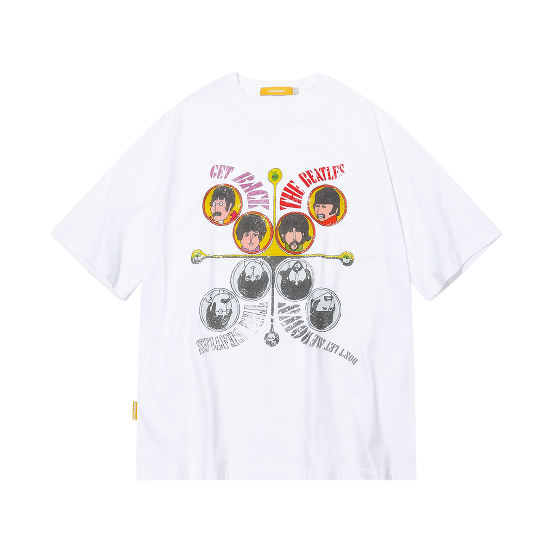 MBBES4HTU18WH MAINBOOTH [Beatles] Get Back T-Shirt White