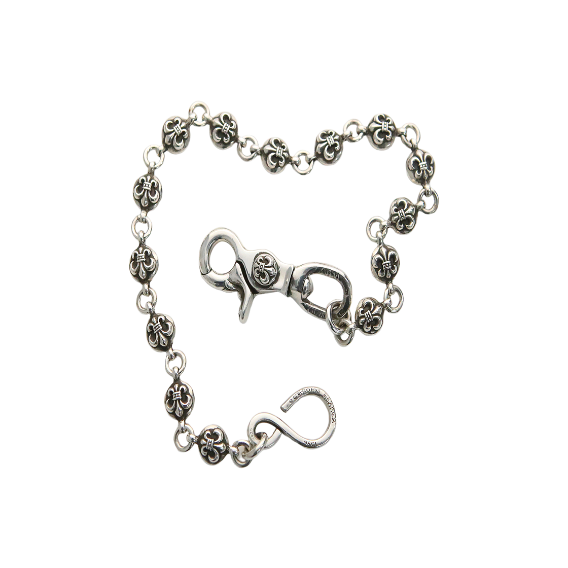 한스룸 크롬하츠 No2 BS 플레어 숏 월렛 체인(Hansroom Chrome Hearts No2 Bs Fleur Short Wallet Chain) - 1