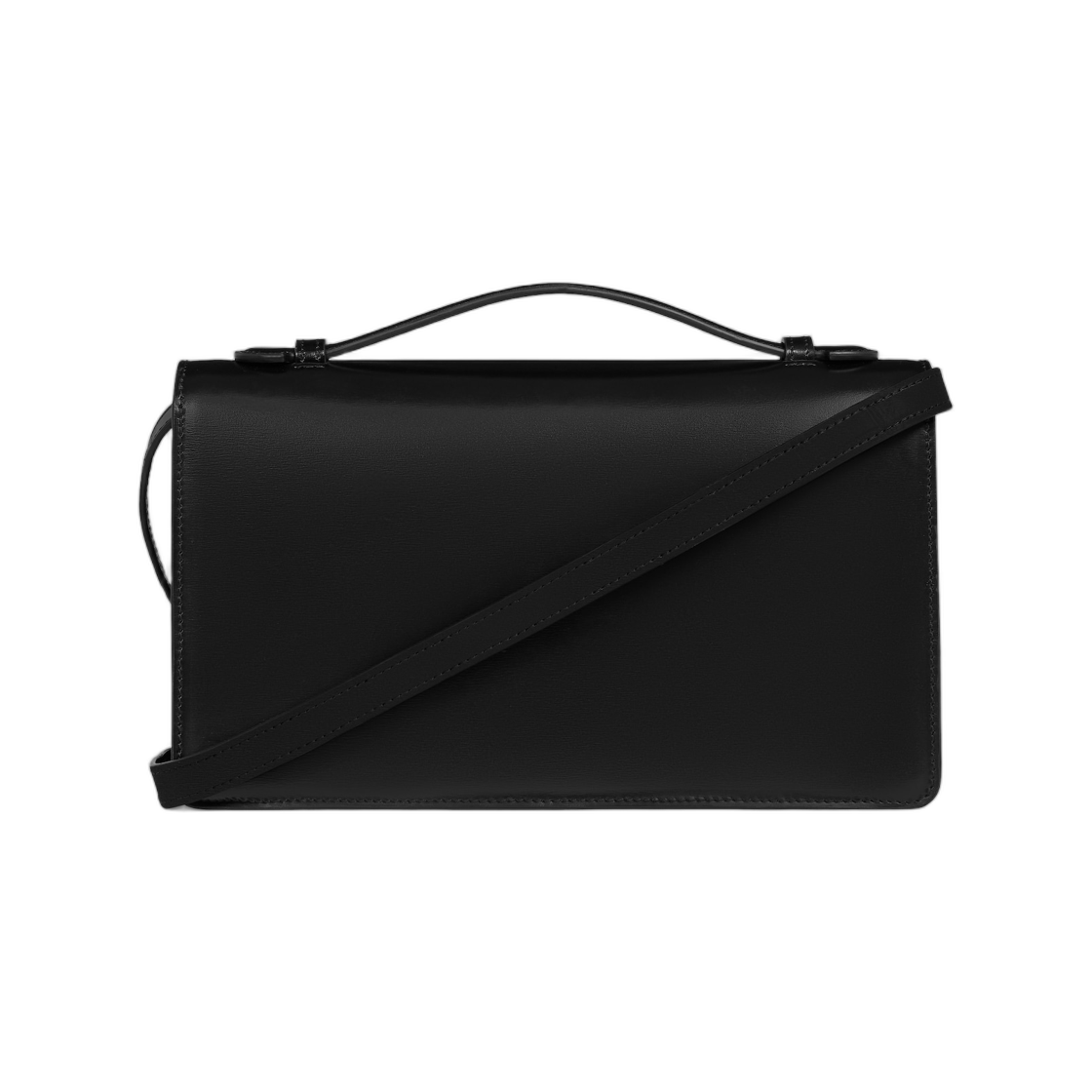 셀린느 미디움 트리옹프 폴리오 샤이니 카프스킨 블랙(Celine Medium Triomphe Folio in Shiny Calfskin Black) - 3
