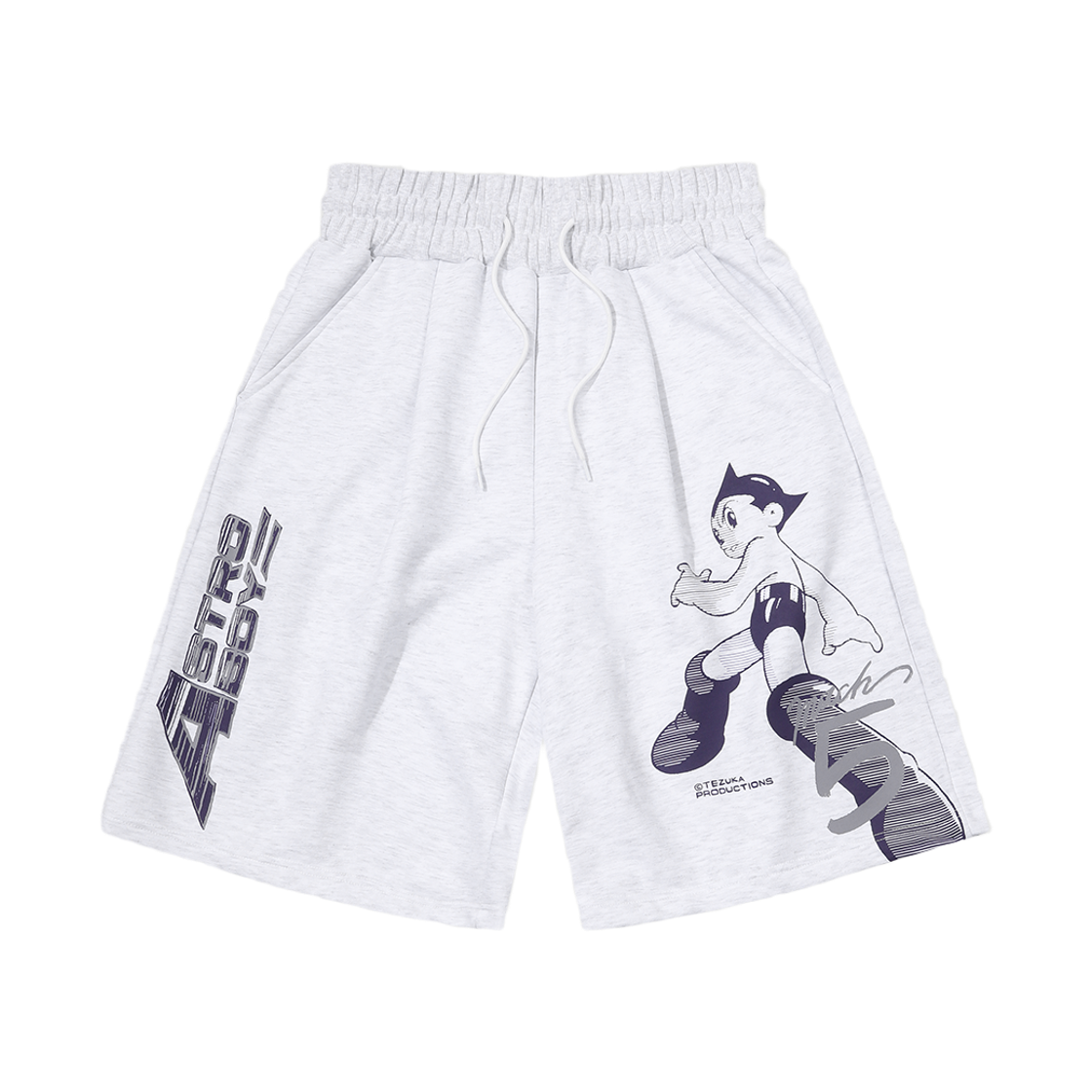 MBBES1HPU01CG MAINBOOTH [Astro Boy] Mach 5 Sweat Shorts Cloud Gray