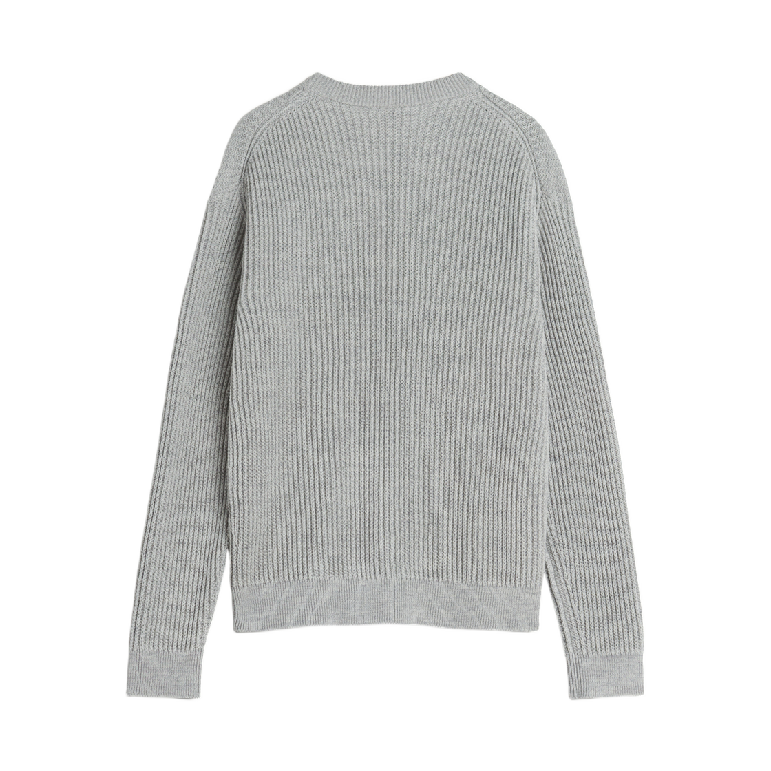 메종 키츠네 폭스 헤드 코튼 립드 점퍼 파티나 그레이(Maison Kitsune Fox Head Cotton Ribbed Jumper Patina Grey) - 2
