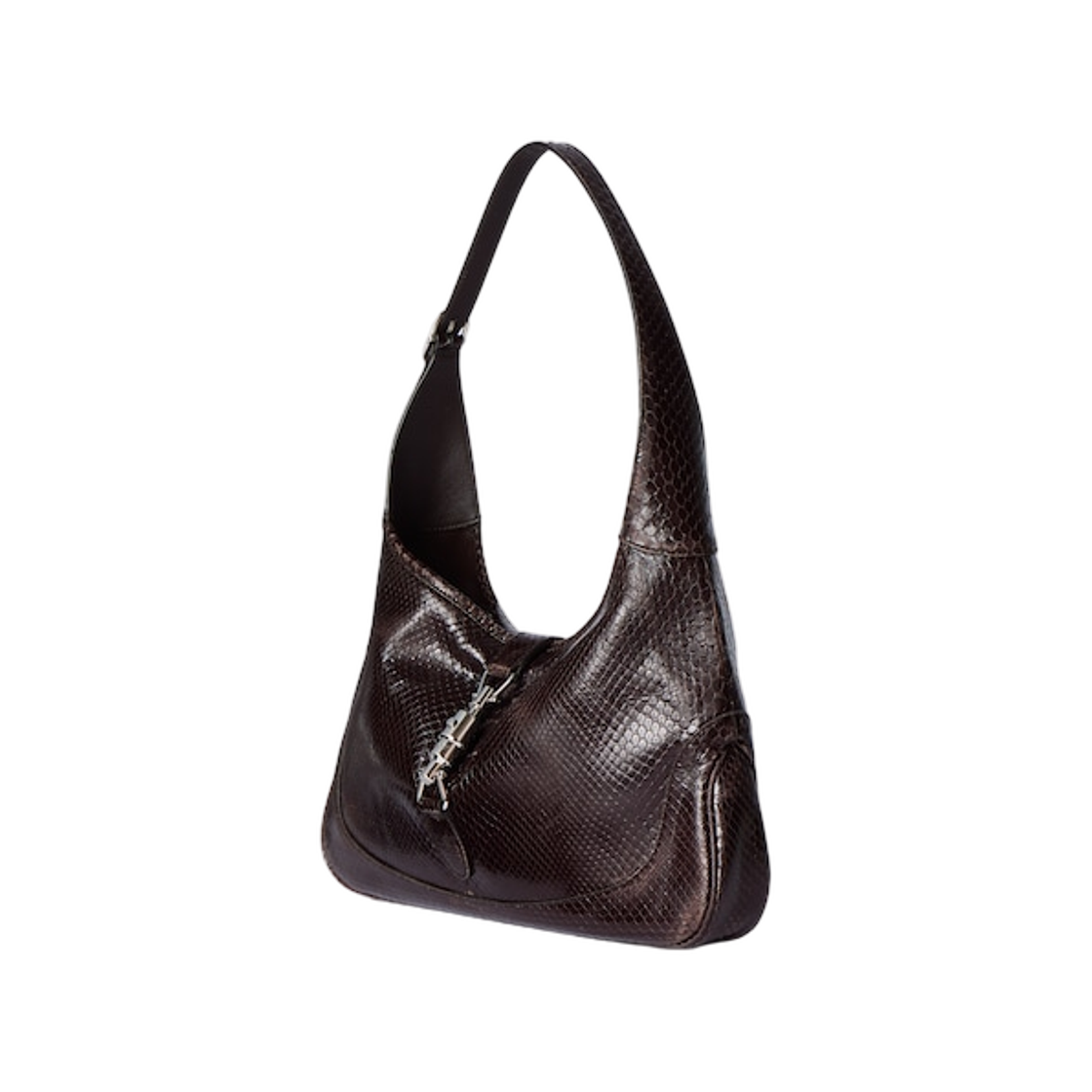 구찌 재키 1961 파이썬 미디움 숄더백 다크 브라운(Gucci Jackie 1961 Python Medium Shoulder Bag Dark Brown) - 2