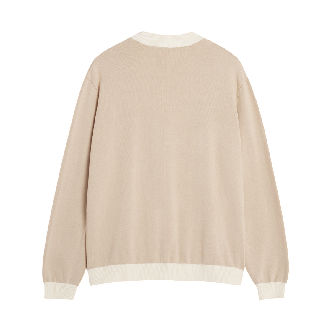 메종 키츠네 컨트래스트 코튼 컴포트 가디건 로스티드 아몬드(Maison Kitsune Contrasted Cotton Comfort Cardigan Roasted Almond) - 2