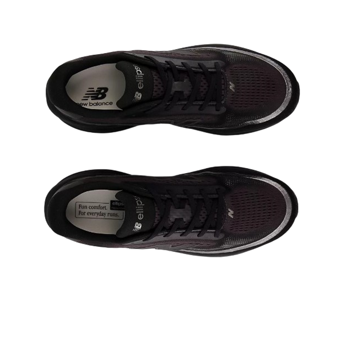 뉴발란스 엘립스 v1 블랙 블랙 메탈릭 - D 스탠다드(New Balance Ellipse v1 Black Black Metallic - D Standard) - 2