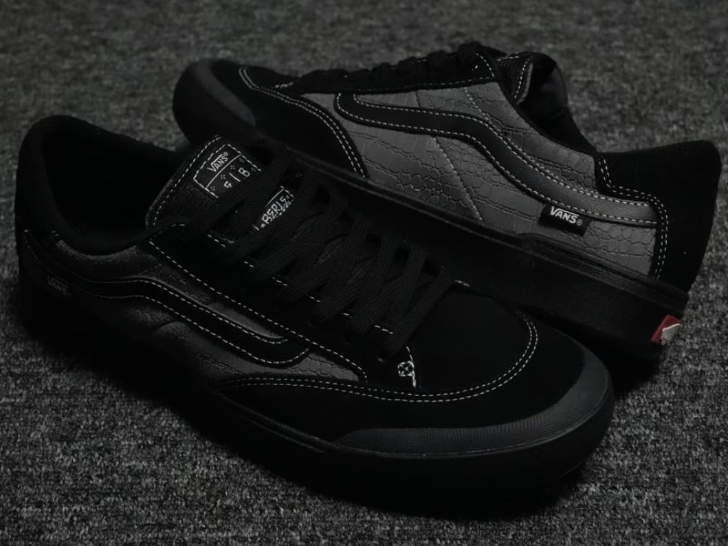 Vans Berle Pro Black Croc 착용 스타일