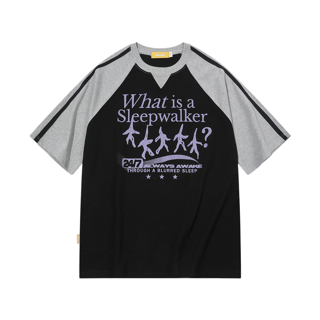 MBBES3HTU11BK MAINBOOTH WIS T-shirt Black