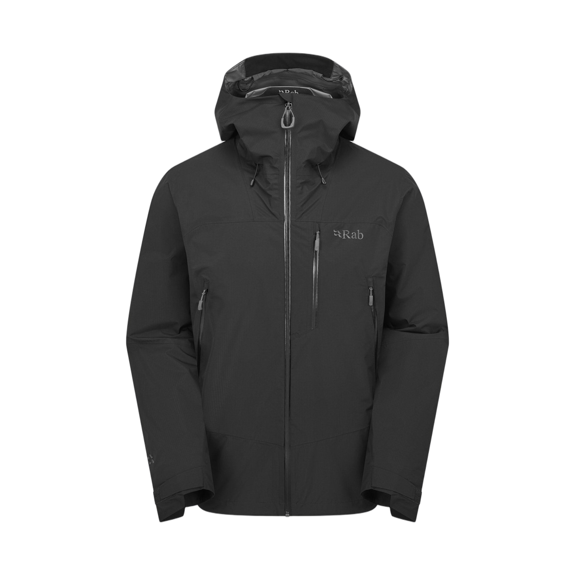 QWI-11 Rab Downpour Mountain Waterproof Jacket Black