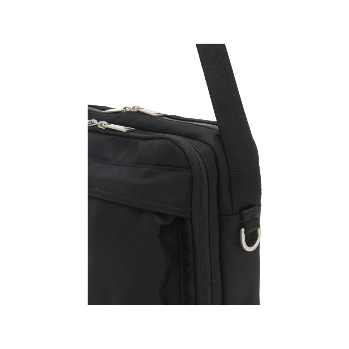 질스튜어트 액세사리 남성 에반 블랙 투포켓 나일론 크로스백 JUBA6E500BK 블랙(Jillstuart Men's Acc Evan Black Two-Pocket Nylon Crossbody Bag Juba6E500Bk Black) - 2