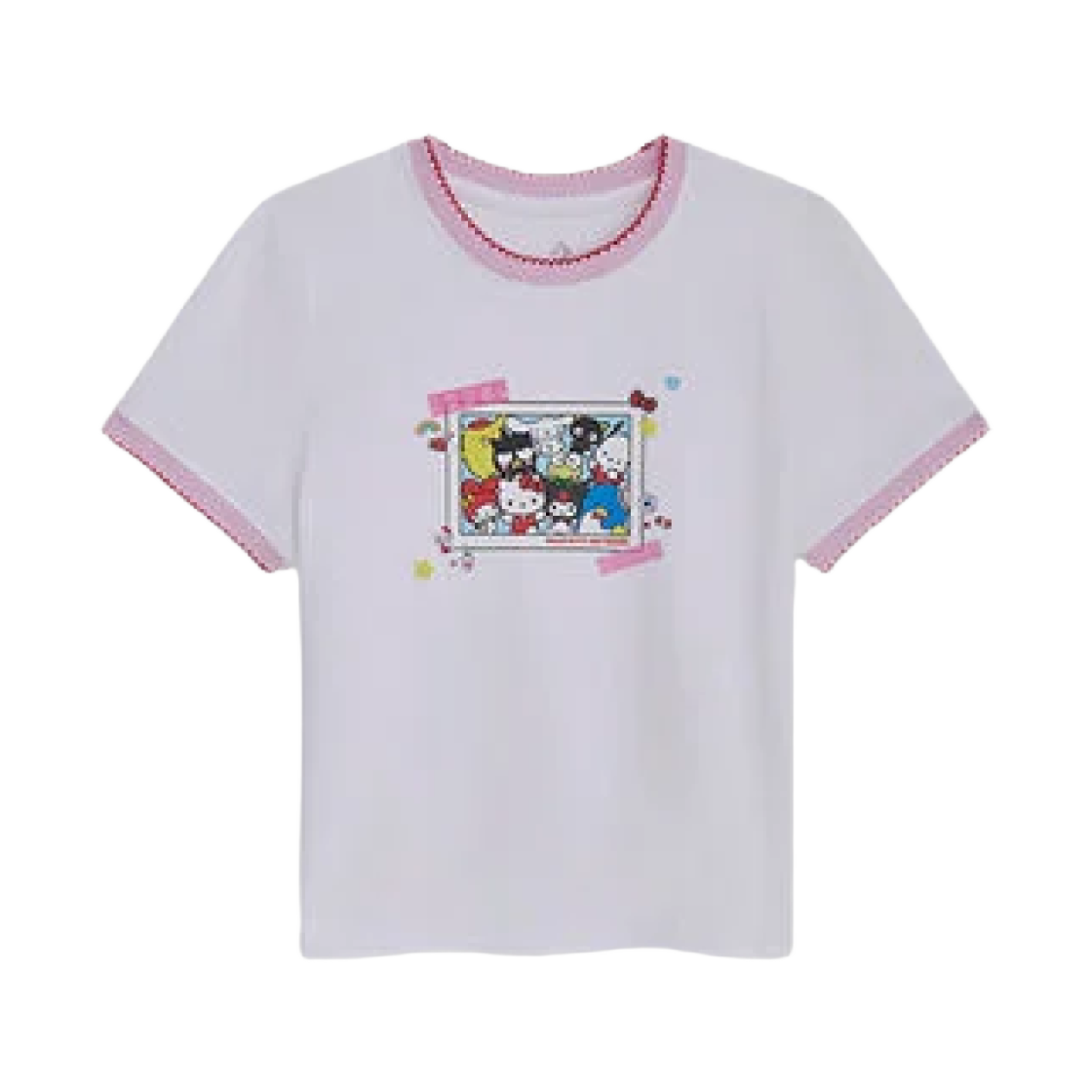 컨버스 x 헬로 키티 앤 프렌즈 베이비 티셔츠 화이트(Converse x Hello Kitty and Friends Baby T-Shirt White)