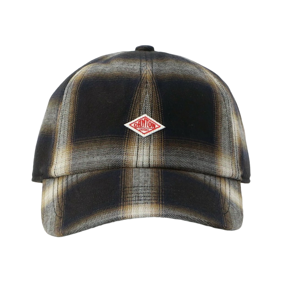 DT-H0366 Danton Ombre Check 6-Panel Cap Navy