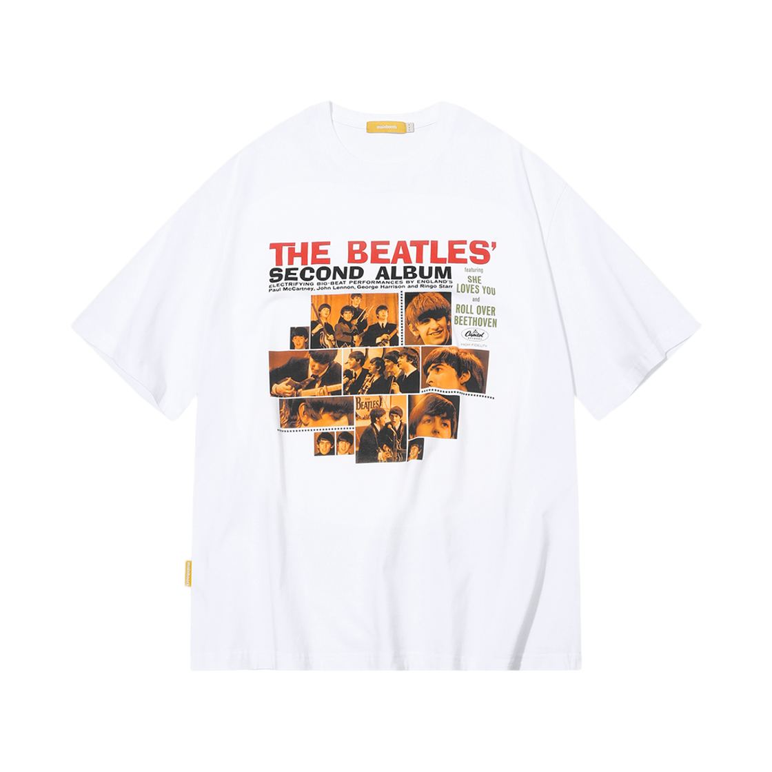 MBBES4HTU22WH MAINBOOTH [Beatles] Second Album T-Shirt White
