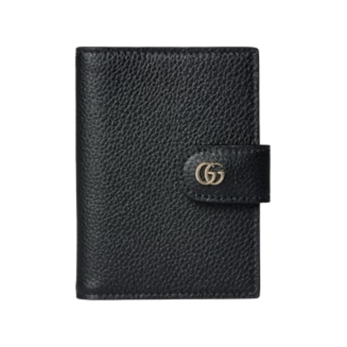 855484-AAFXL-1062 Gucci GG Marmont Bi-Color Card Case Black