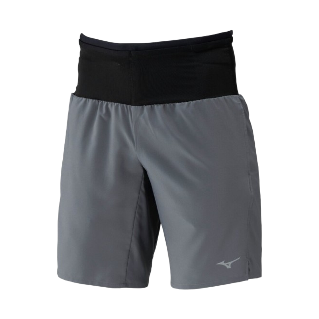 J2MBC01208 Mizuno Running Multi Pocket 9 Inch Shorts Grey