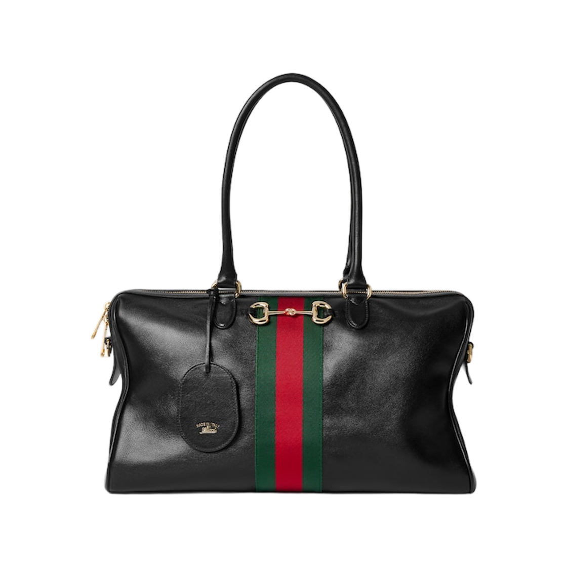 구찌 Borsetto 라지 보스턴 백 블랙(Gucci Borsetto Large Boston Bag Black) - 1
