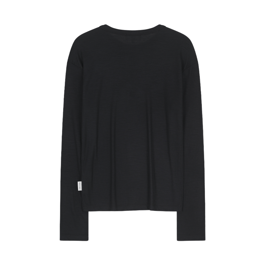 비자비 슈퍼 원투엔티스 울 저지 롱 슬리브드 탑 블랙(VIS A VIS Super 120'S Wool Jersey Long Sleeved Top Black) - 2