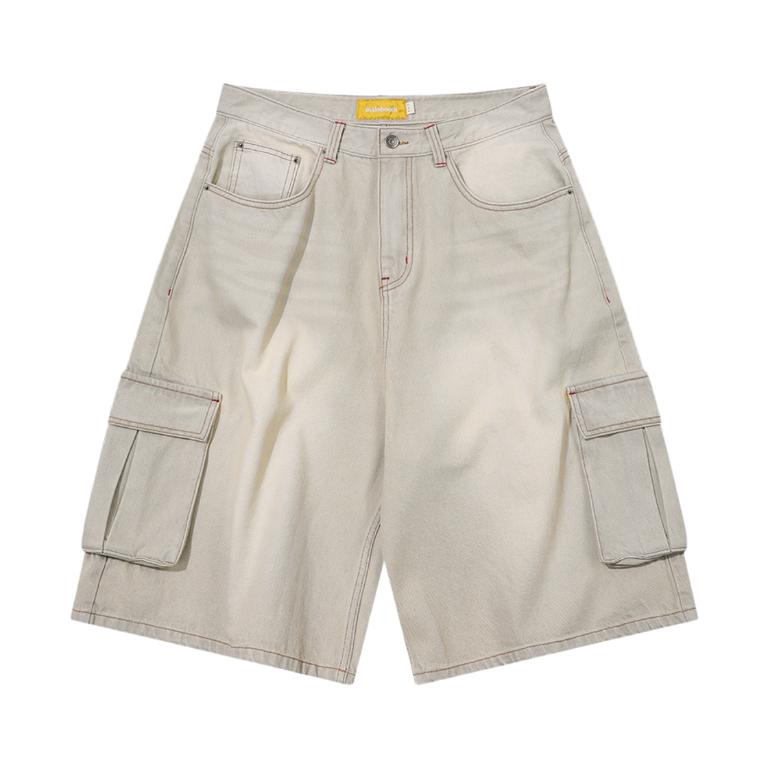 MBBES2HPU04BL MAINBOOTH Vintage Cargo Denim Shorts Gray