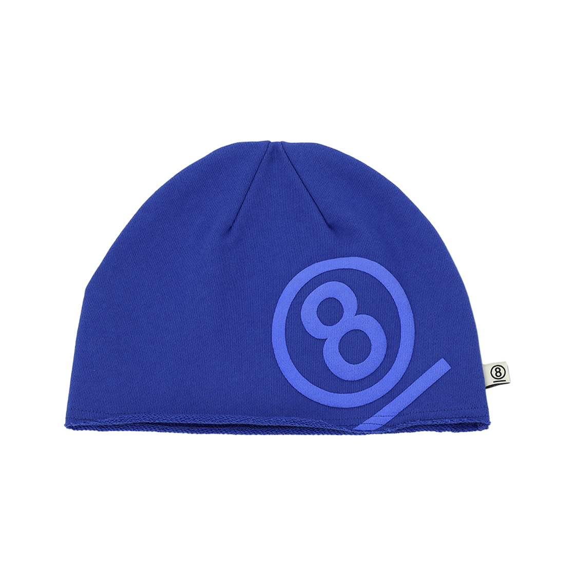 P25207032 Pose Number Eight Puff Print Sweat Beanie (Blue)