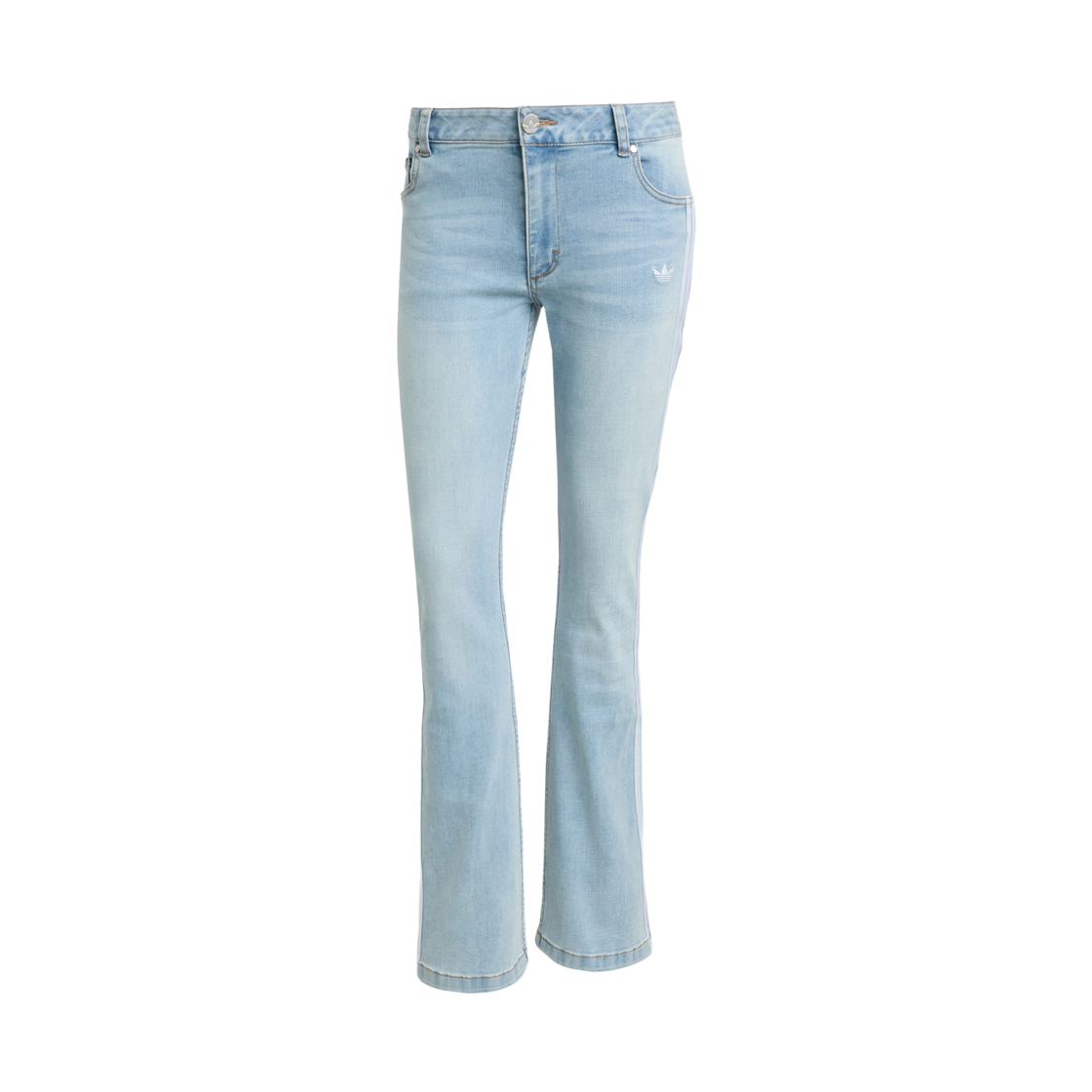 (W) 아디다스 슬림 데님 라이트 블루 - KR 사이즈((W) Adidas Slim Denim Light Blue - KR Sizing) - 1