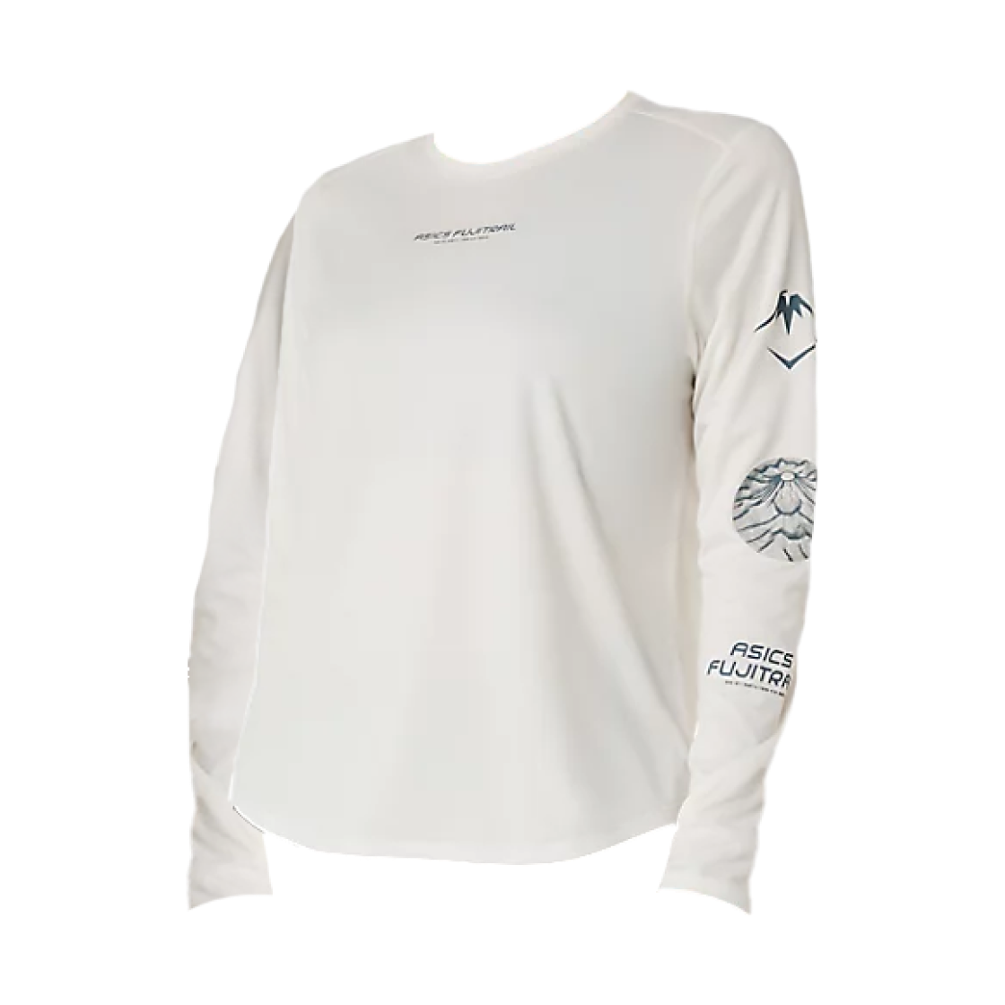 (W) 아식스 후지트레일 로고 롱슬리브 셔츠 크림((W) Asics Fujitrail Logo Long Sleeve Shirt Cream)