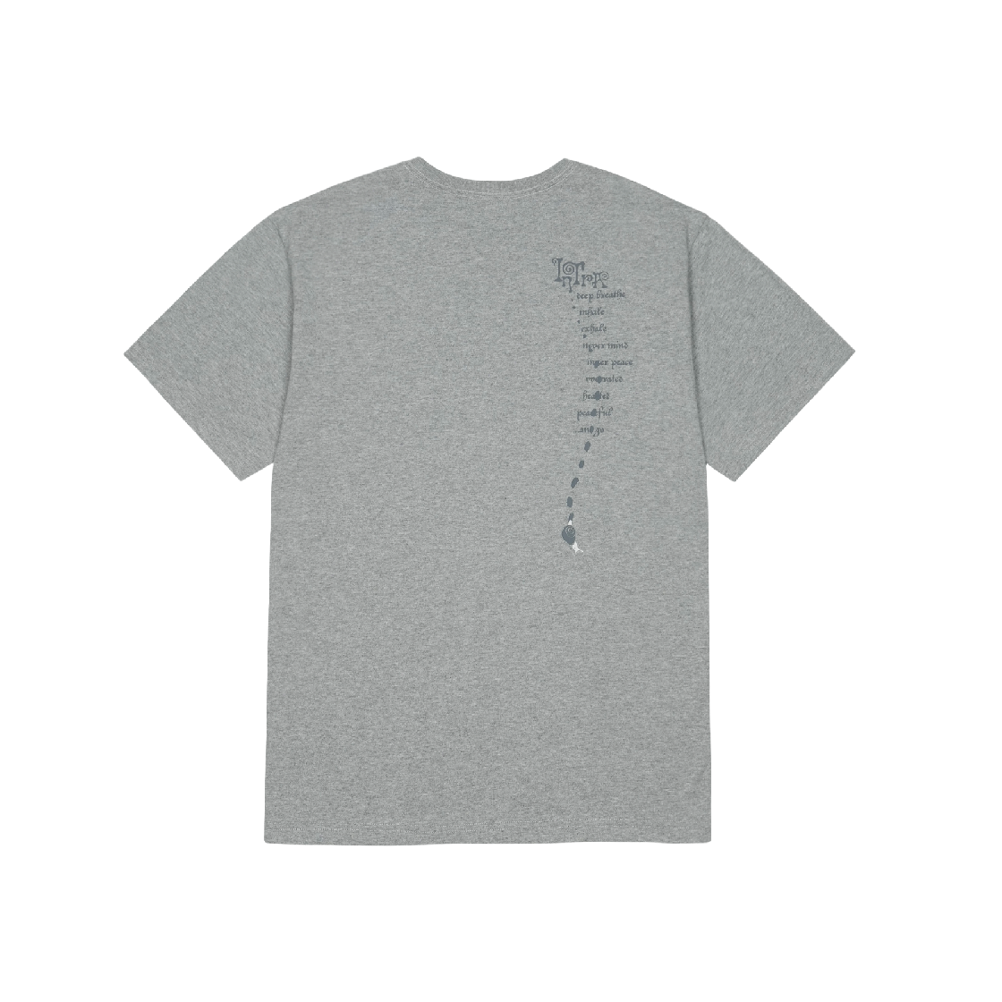 산산기어 스네일 티셔츠 멜란지 그레이(Sansan Gear Snail T-Shirt Melange Grey) - 2
