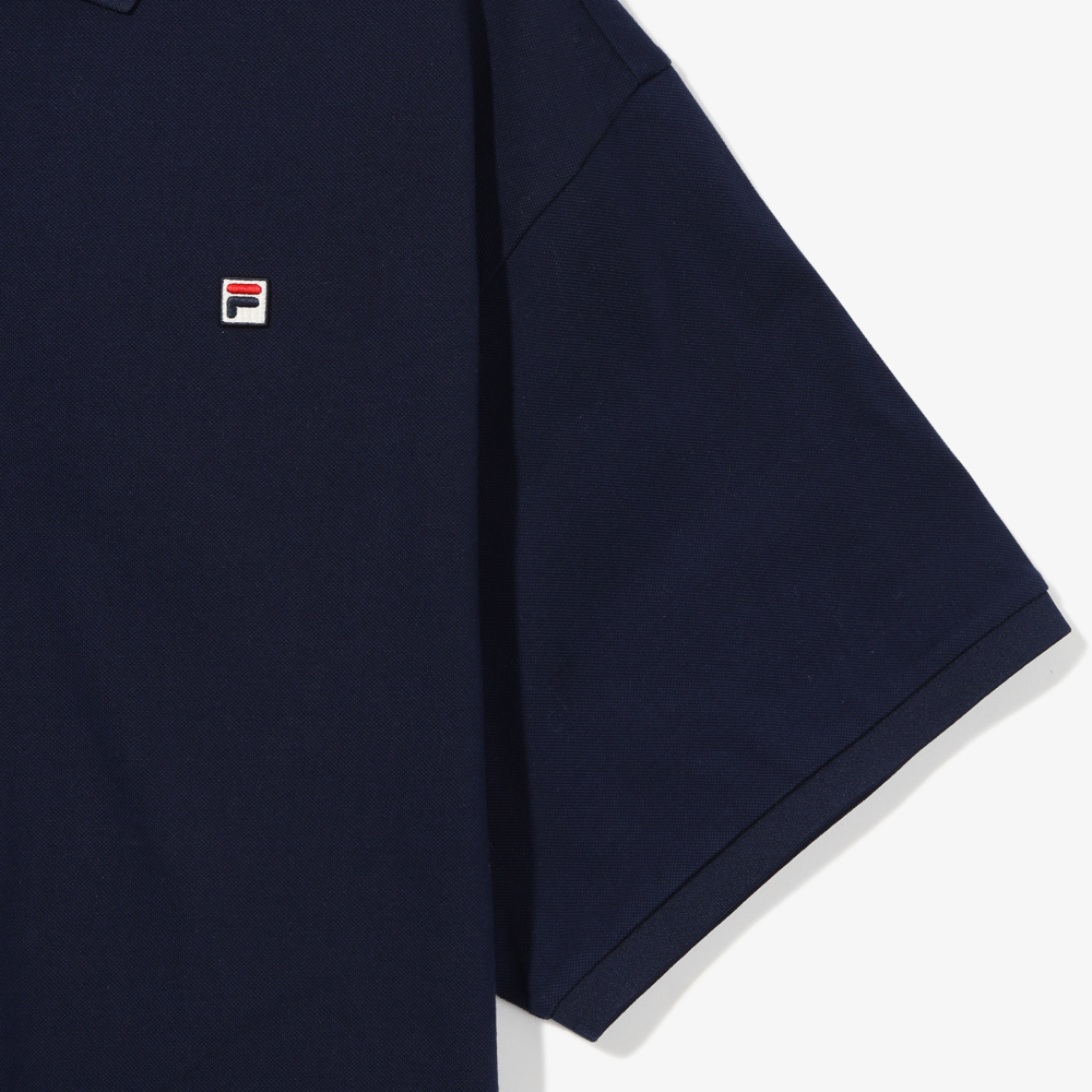 [6% 적립] FILA HERITAGE COLLECTION 오버핏 피케 반팔티 네이비([6% 적립] FILA HERITAGE COLLECTION INDIRIZZO Pique Polo Navy) - 5