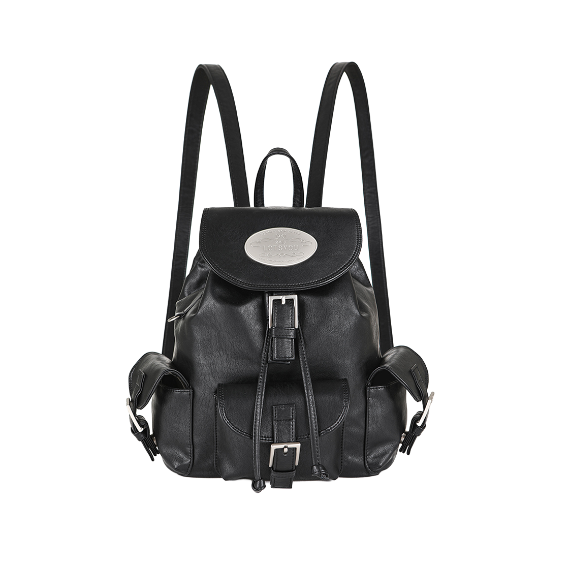 LOTI5BAW553OBK LOTS YOU Nostalgia Puffy Backpack Black