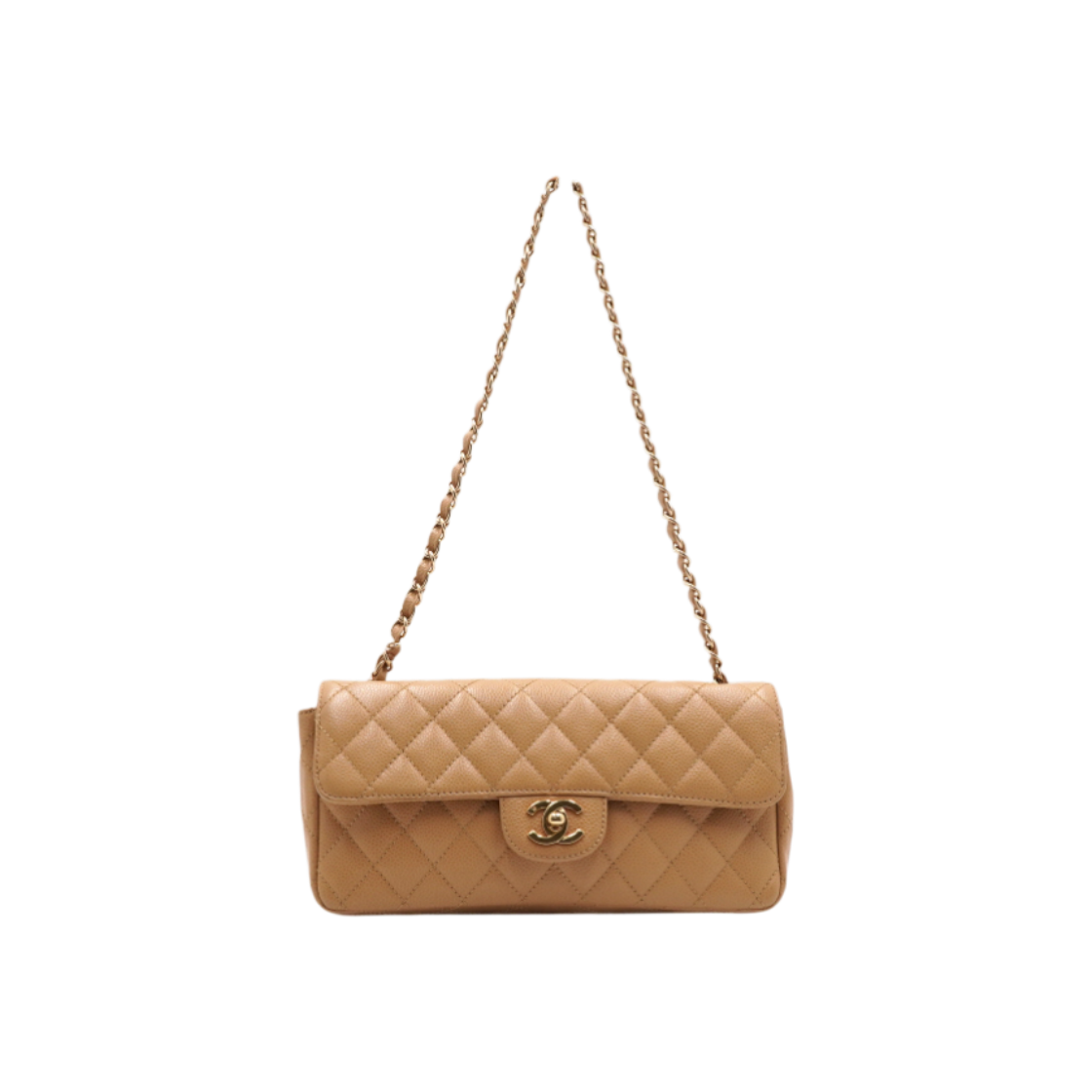 샤넬 A28598 베이지 캐비어 바게트 클래식 스몰 플랩 금장체인 숄더백aa61602(Chanel A28598 Beige Caviar Classic Small Flap Bag with Gold Chain)