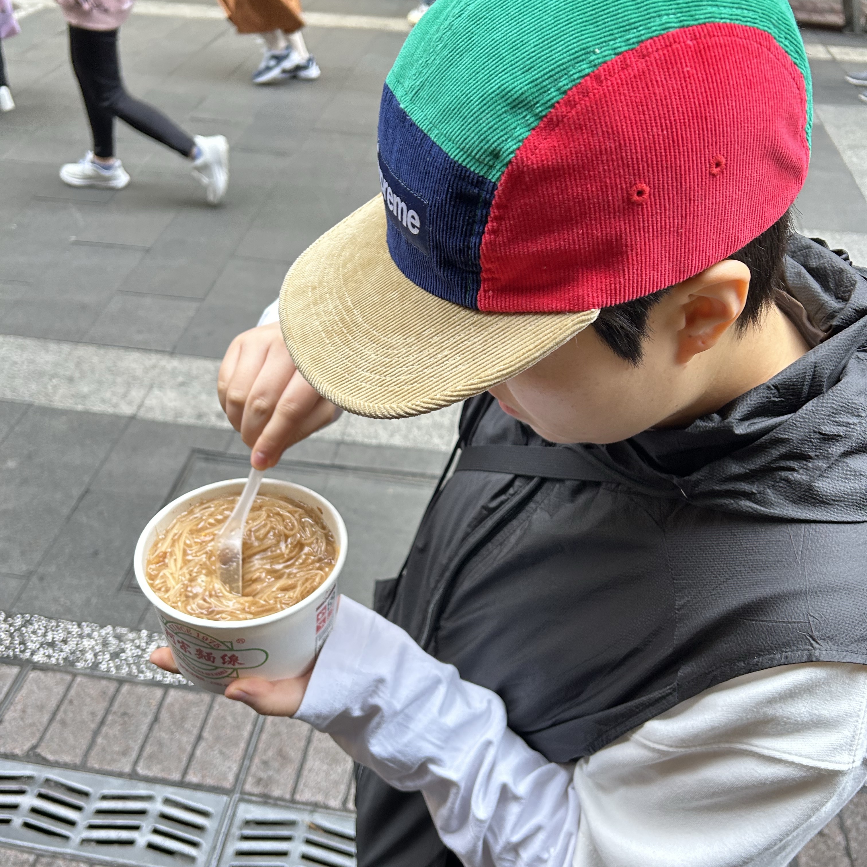 Supreme Corduroy Camp Cap Multicolor - 23FW 착용 스타일 - 2
