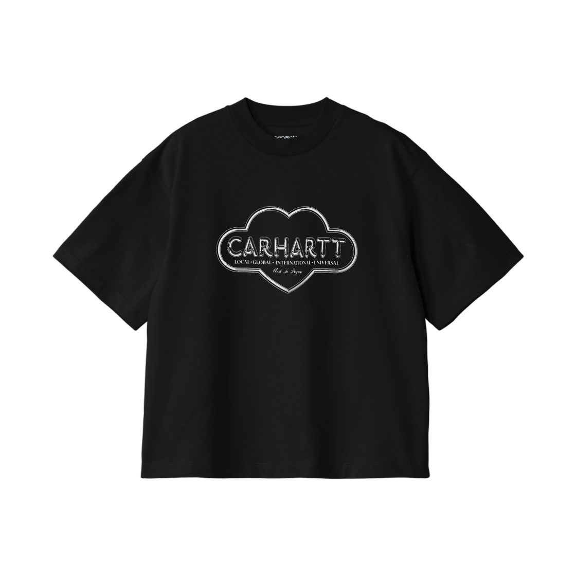 I036380-89-XX (W) Carhartt WIP S/S Cloud Heart T-Shirt Black