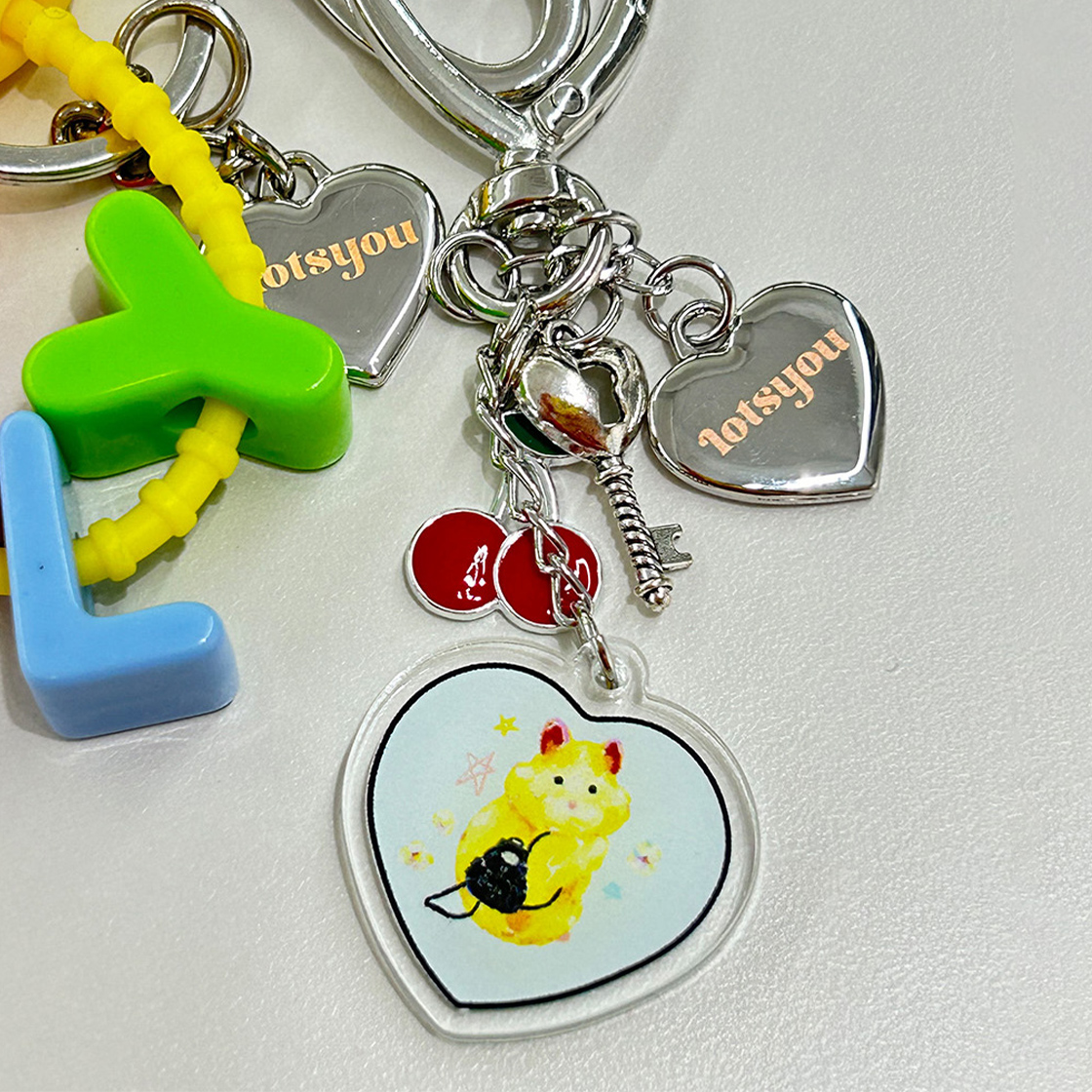 라츠유 X 크레용래빗 프루츠 아크릴 키링 옐로우(LOTS YOU X CRAYON RABBIT_Fruits Acrylic Keyring Yellow) - 2