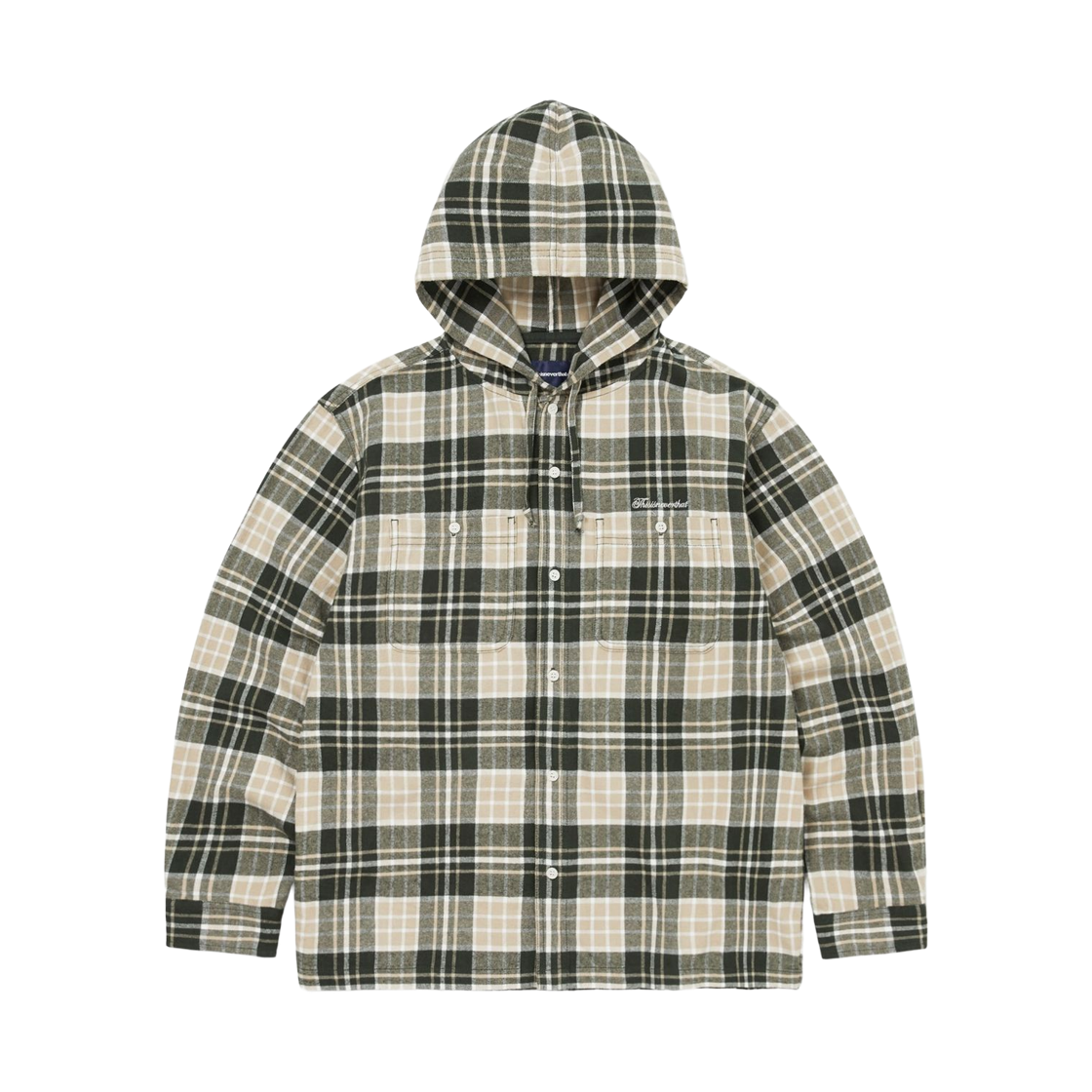 TN261WSHTL04GRN thisisneverthat Flannel Hooded Check Shirt Green