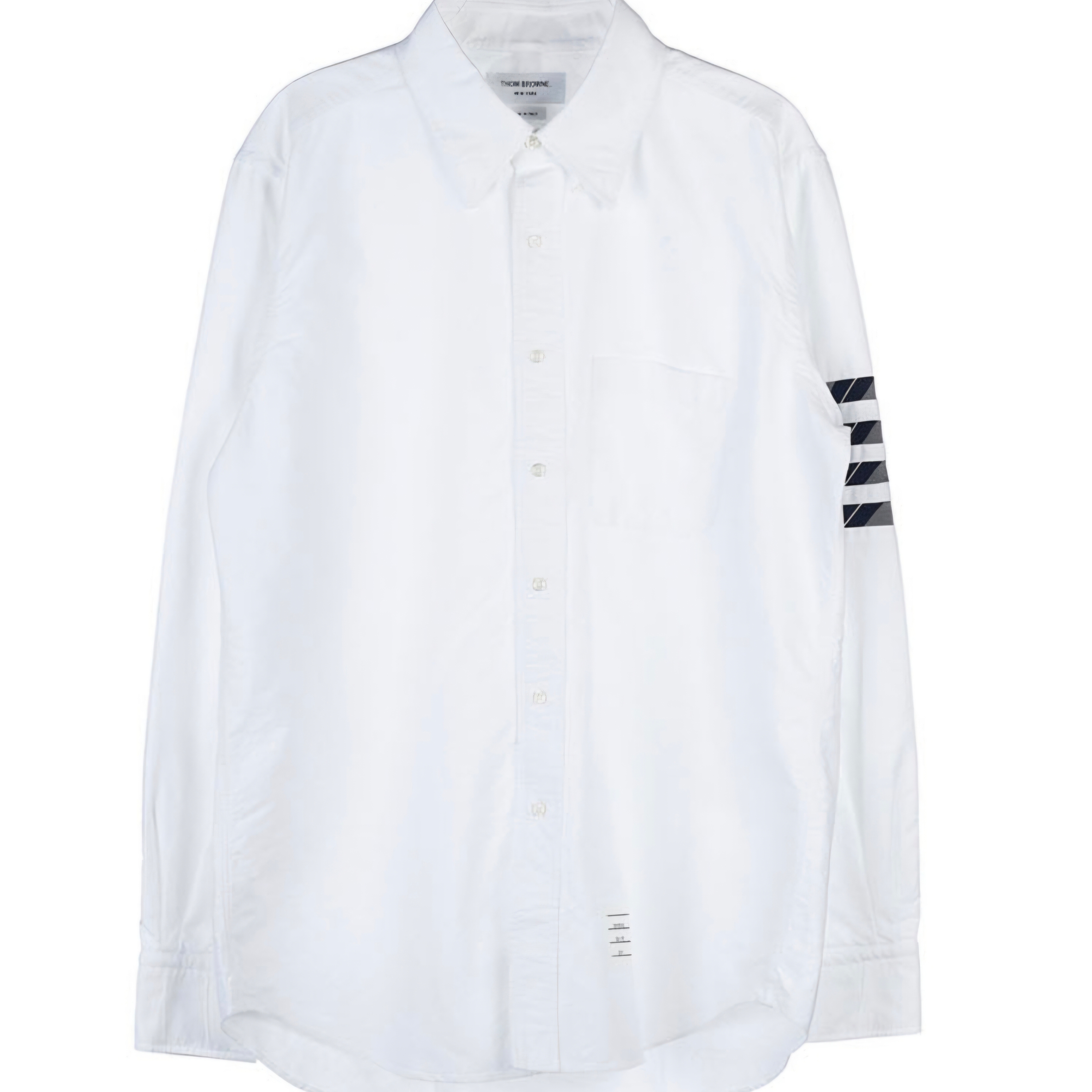 Thom Browne Oxford 4-Bar Straight Fit Shirt White 착용 스타일