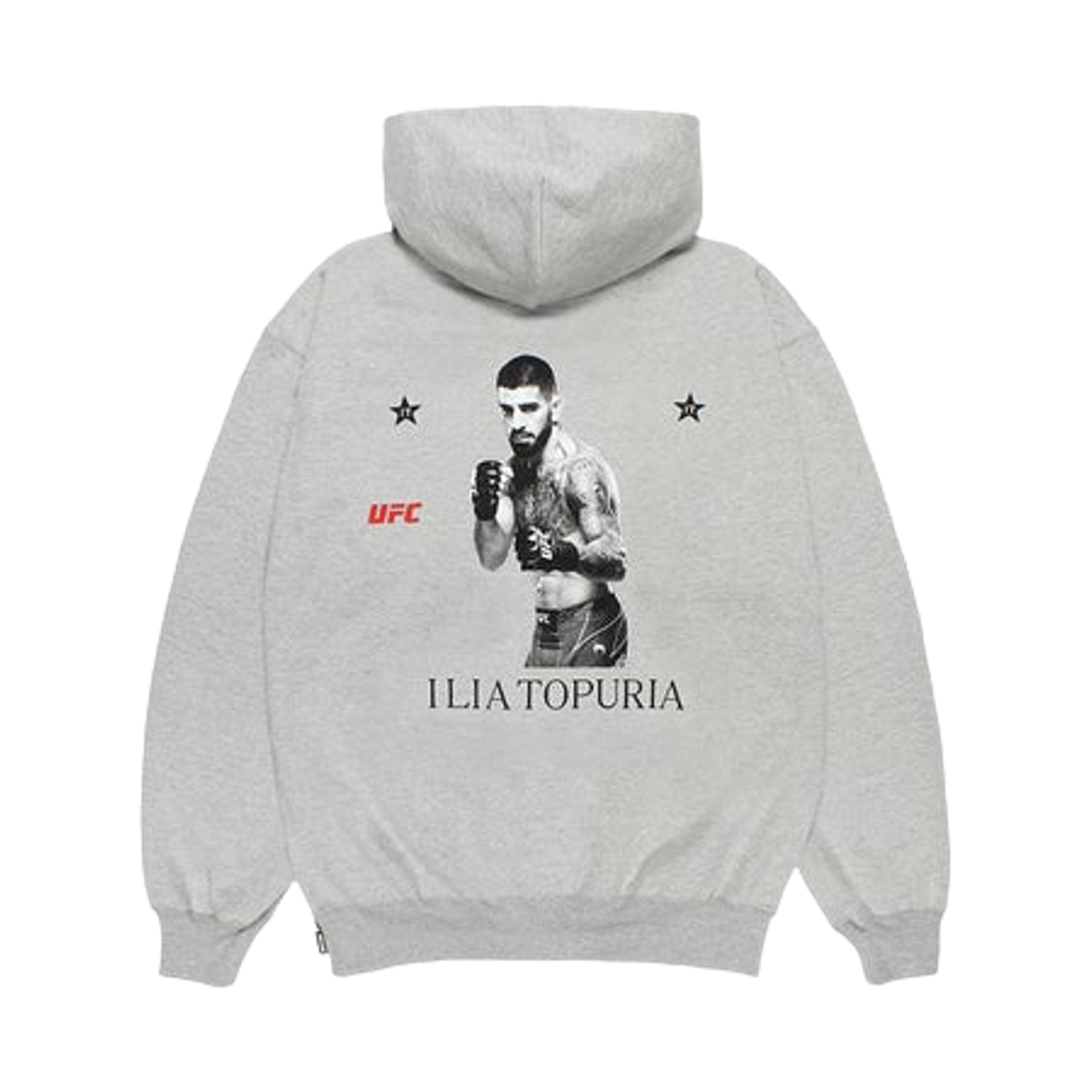 와코 마리아 x UFC 헤비 웨이트 풀 집 후드 스웨트셔츠 타입-3 그레이(Wacko Maria x UFC Heavy Weight Full Zip Hooded Sweatshirt Type-3 Gray)