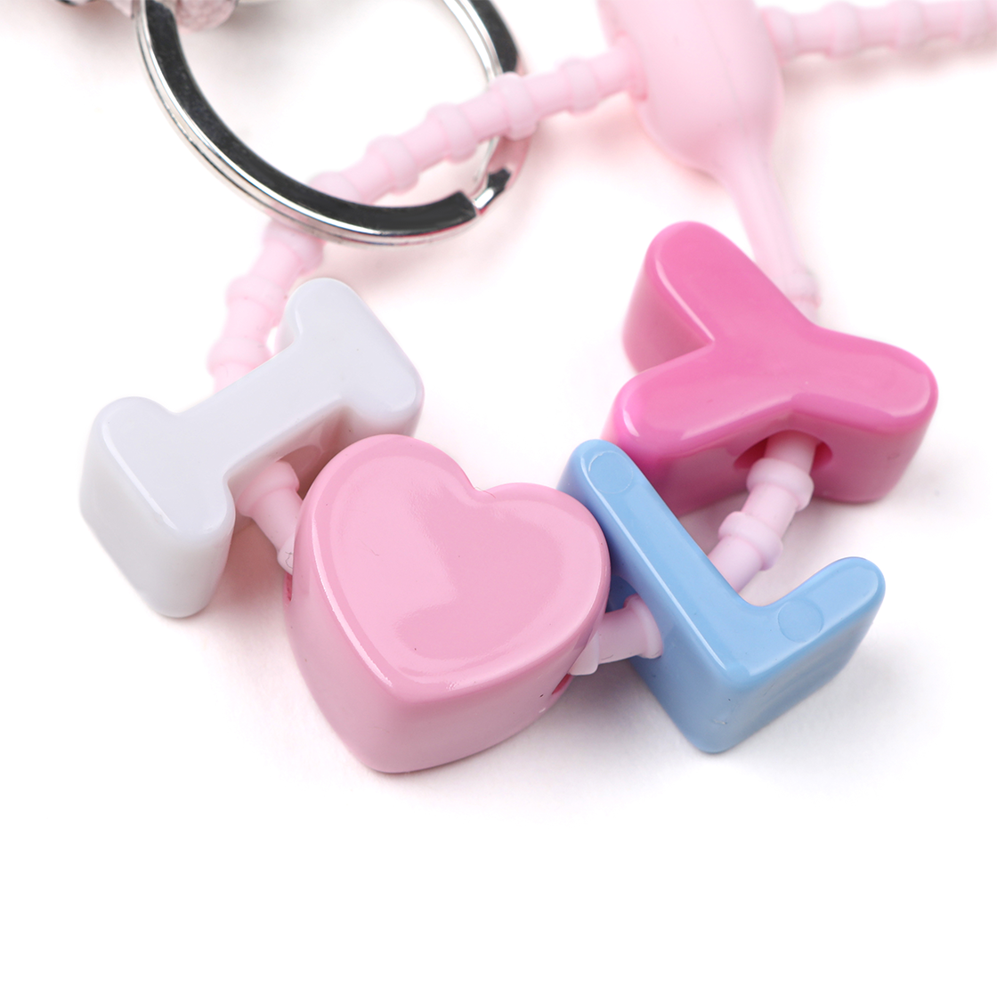 라츠유 LY 하트 키링 라이트 핑크(LOTS YOU LY Hearts Keyring Light pink) - 3