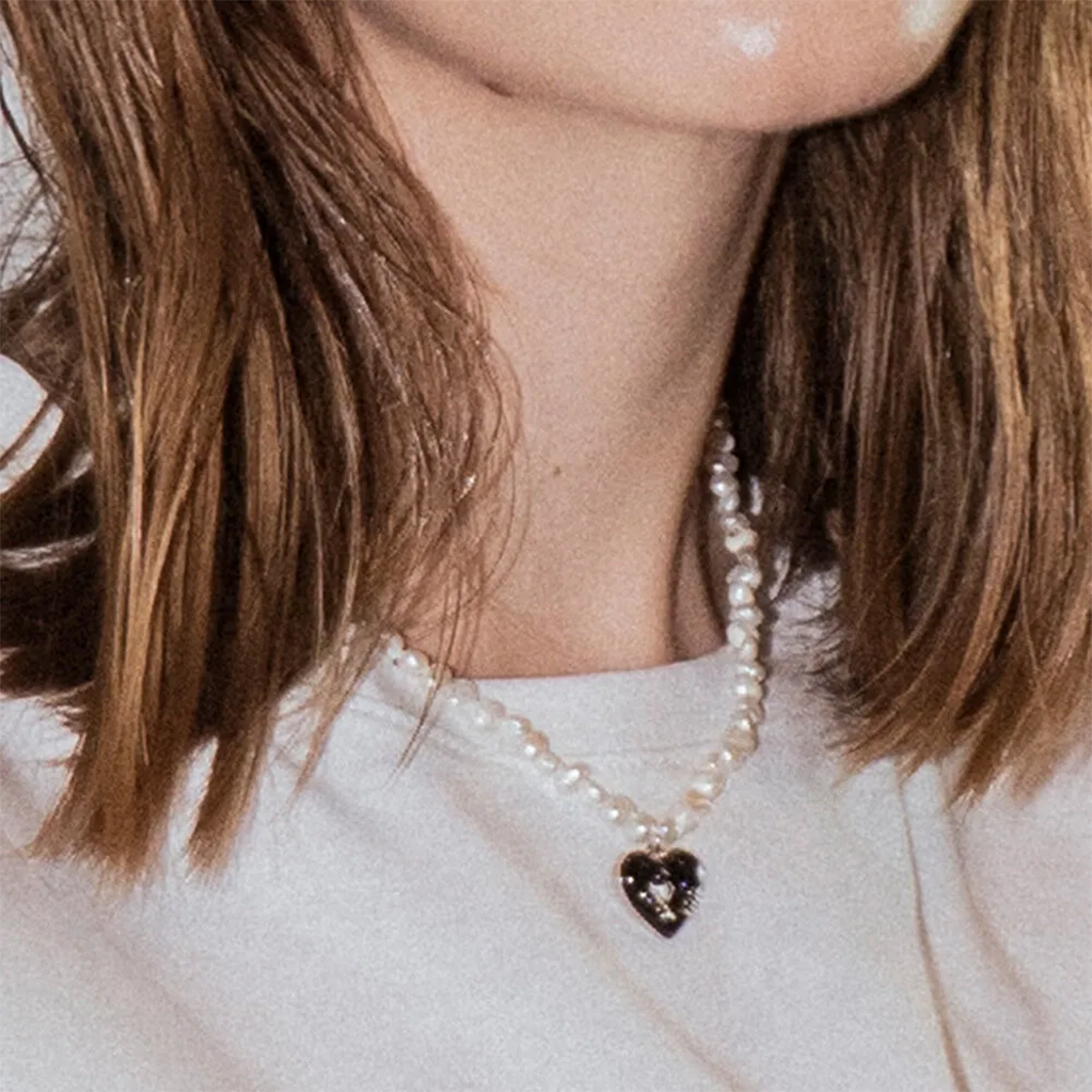 라츠유 캔디 팝 펄 네크리스 블랙(LOTS YOU Candy Pop Pearl Necklace Black) - 3